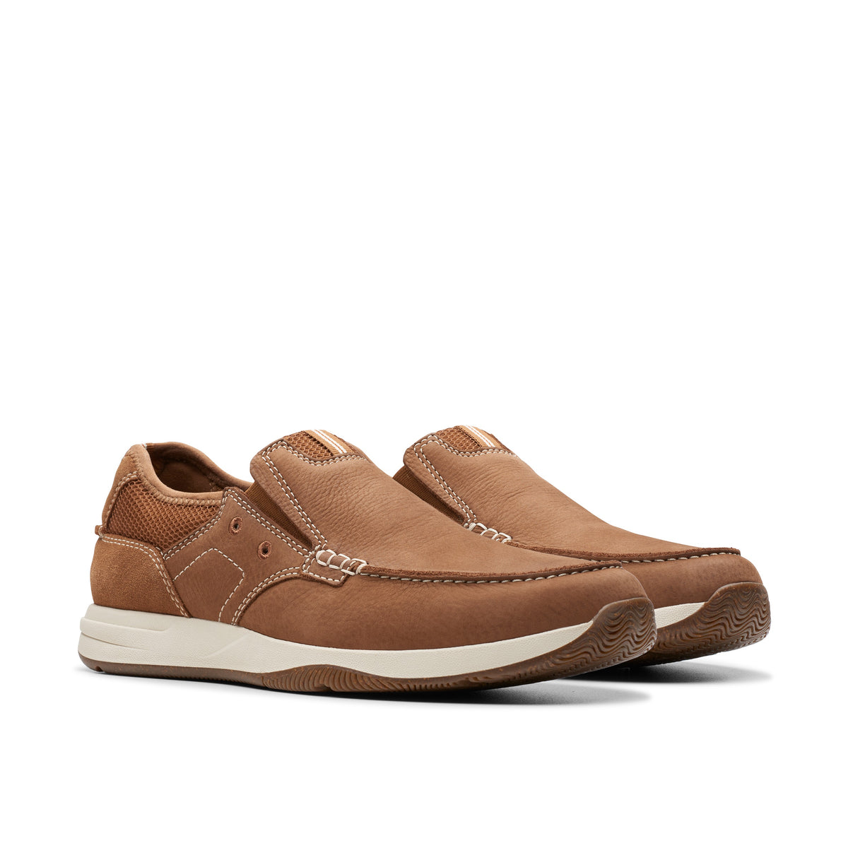 Clarks Men Tan Sailview Step Shoes