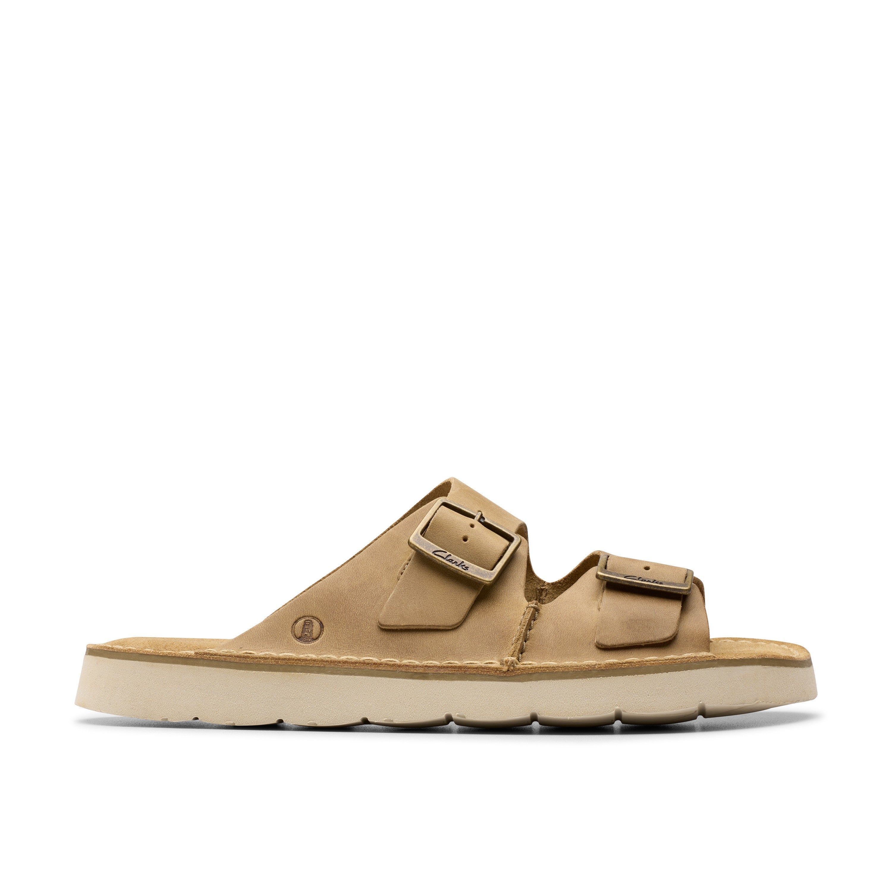 Clarks Men Brown Solsbury Strap Sandals