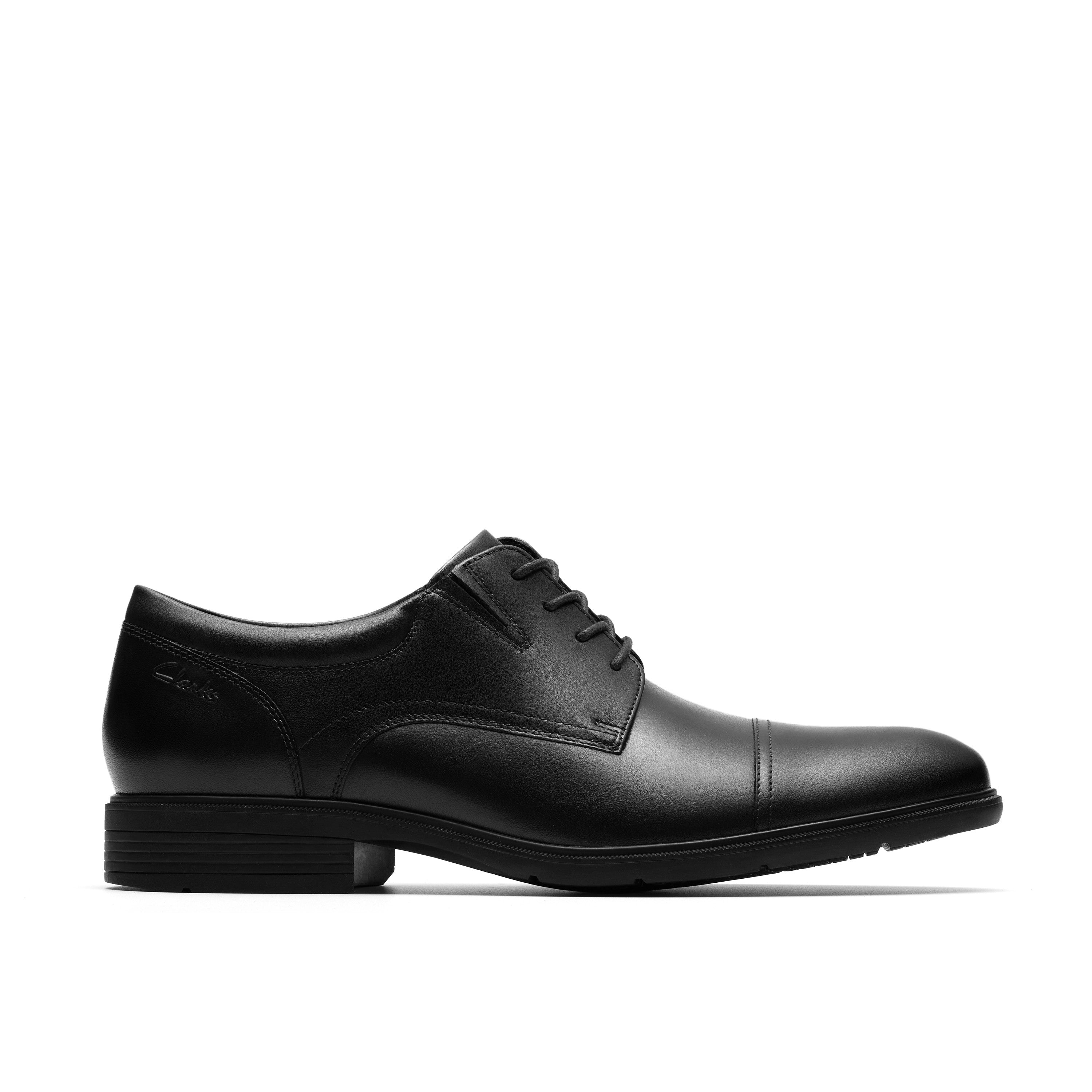 Clarks Men Black Steadwell Cap Shoes