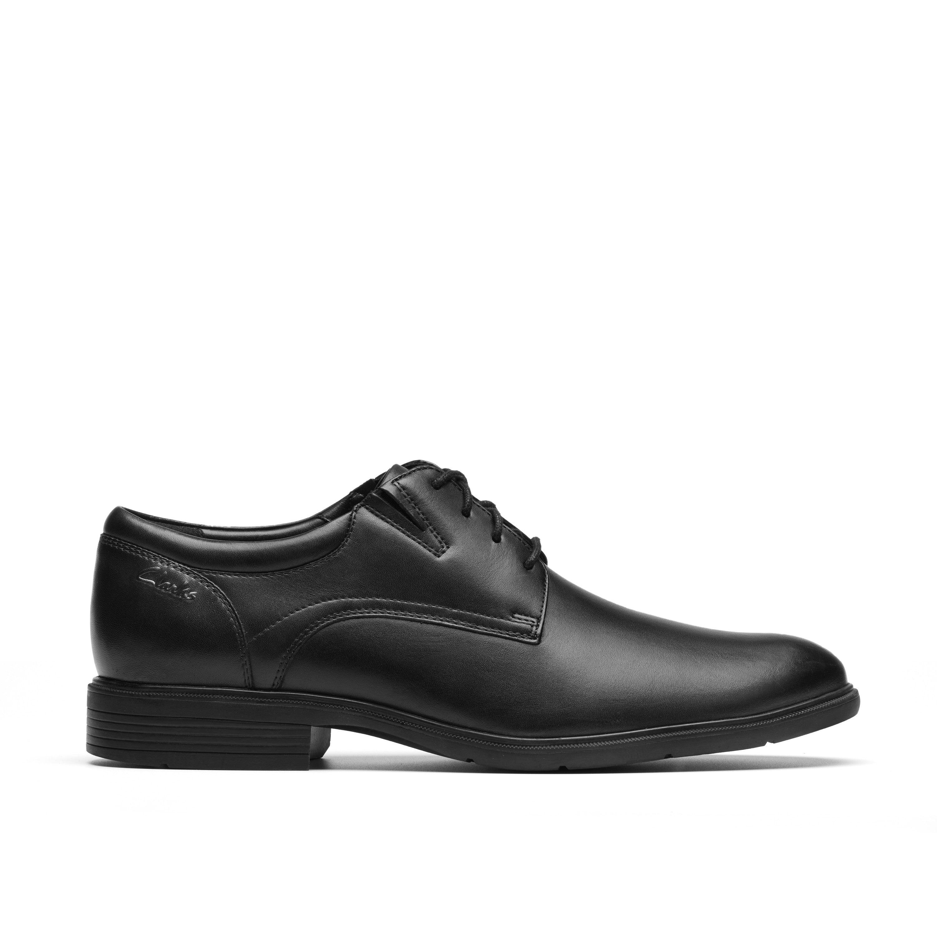 Clarks Men Black Steadwell Lace Shoes