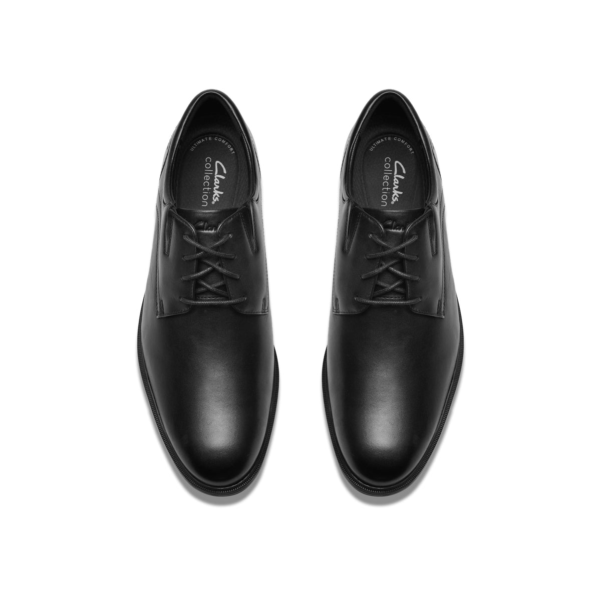 Clarks Men Black Steadwell Lace Shoes