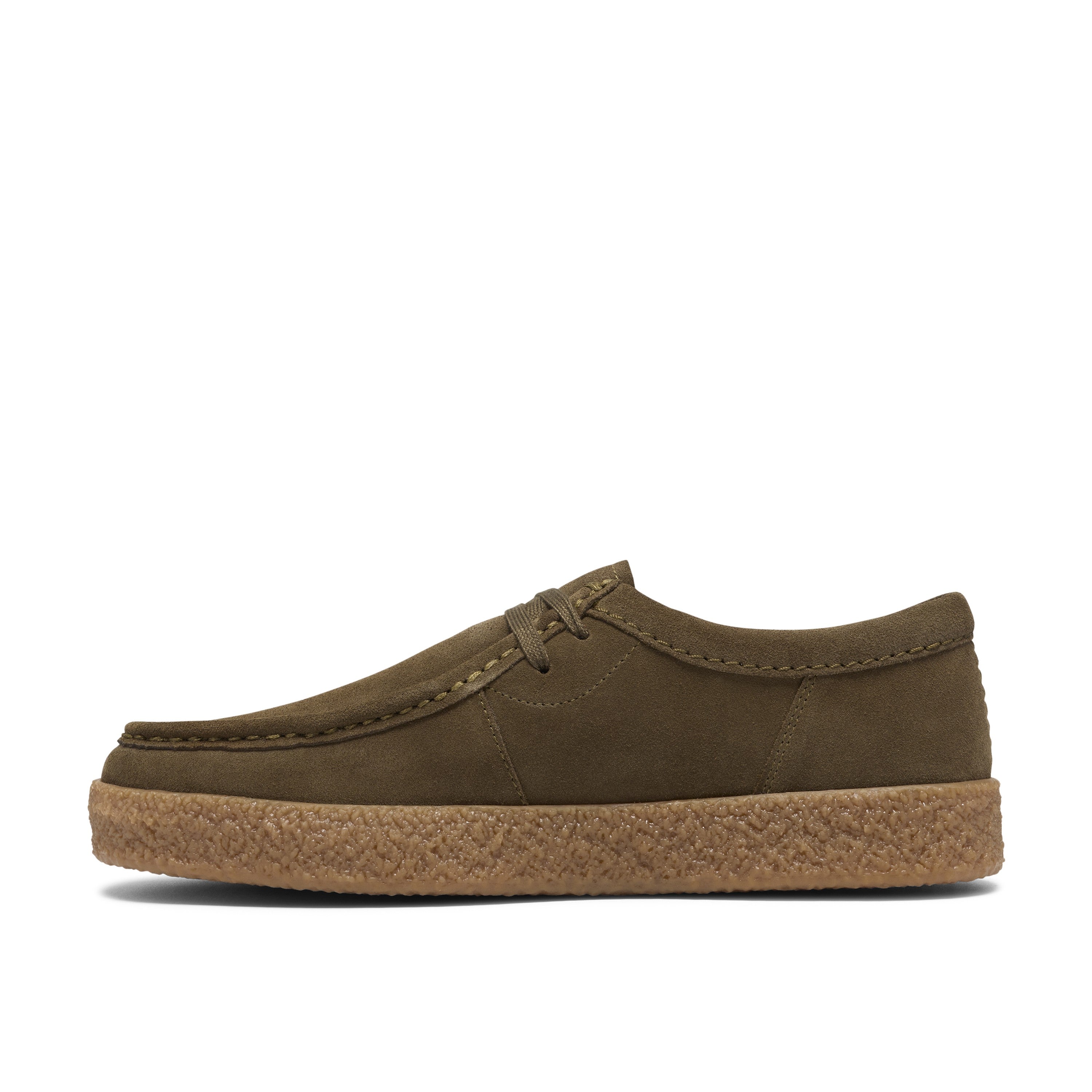 Clarks Men Olive Coleford Seam Shoes