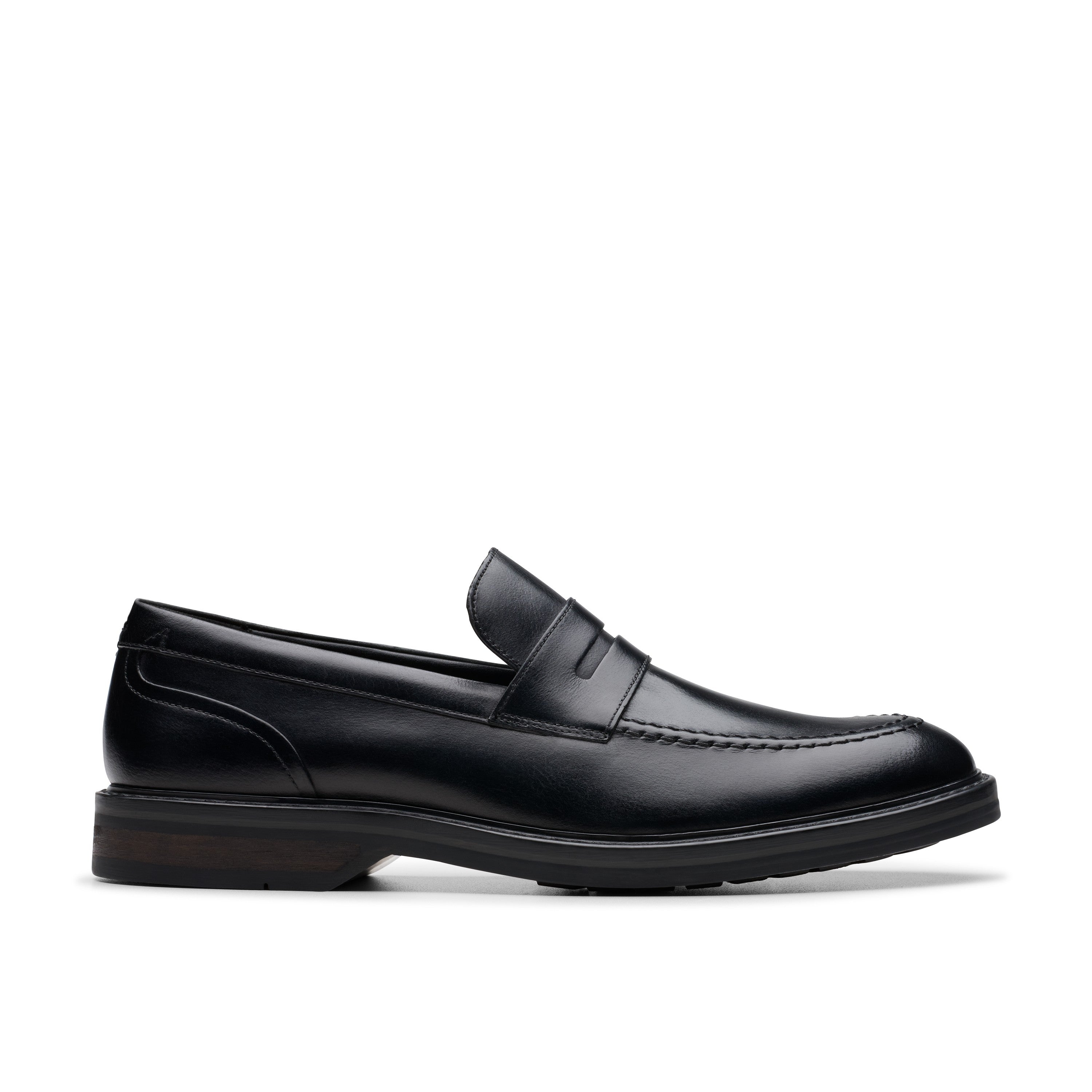Clarks Men Black Aldwin Step Shoes