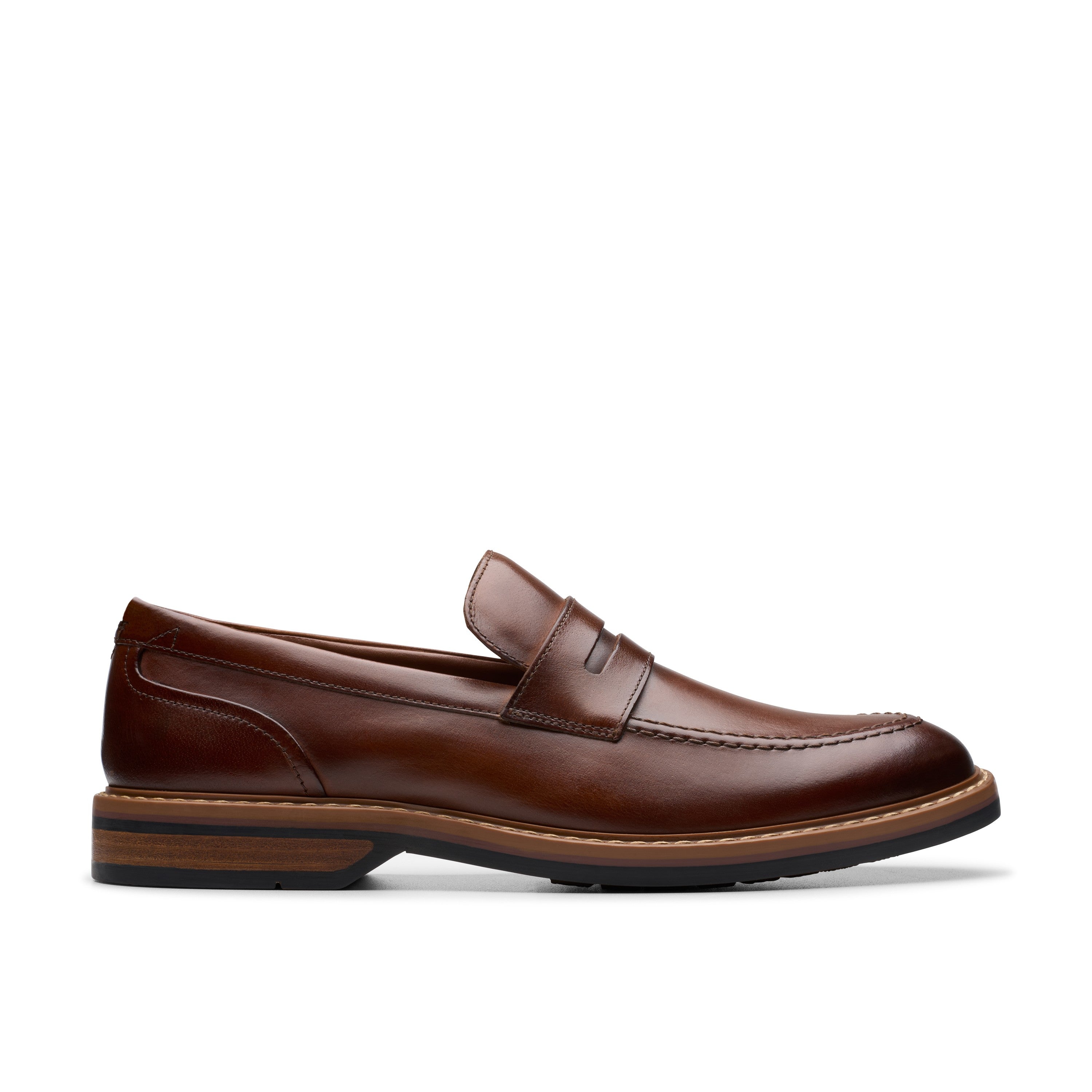 Clarks Men Tan Aldwin Step Shoes