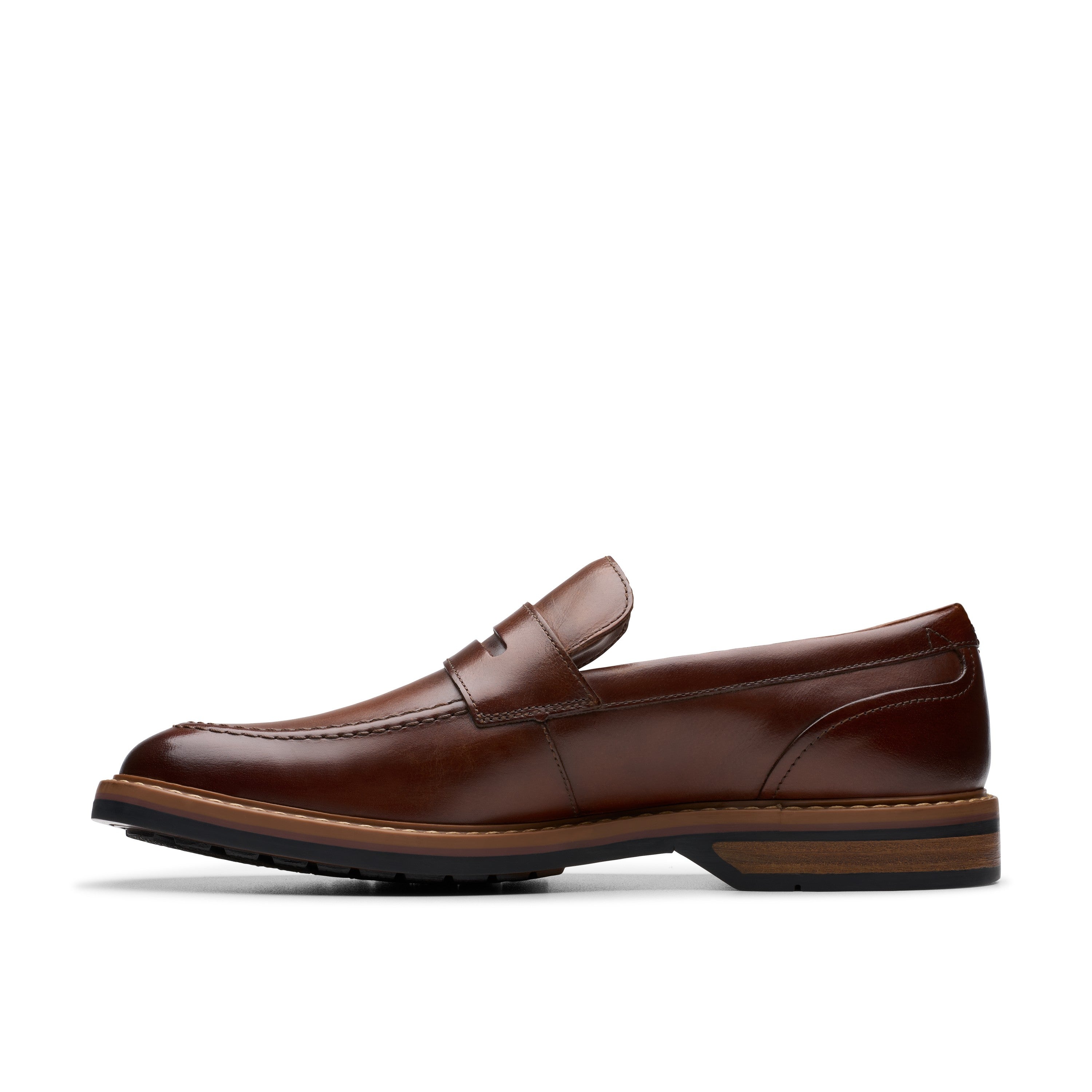 Clarks Men Tan Aldwin Step Shoes