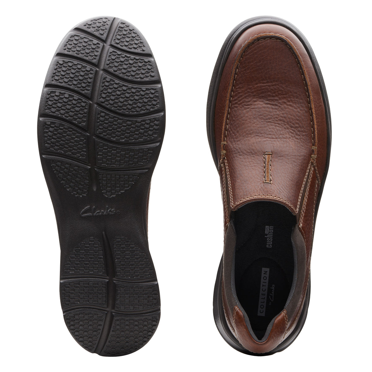 Clarks Men Tan Cotrell Free Shoes