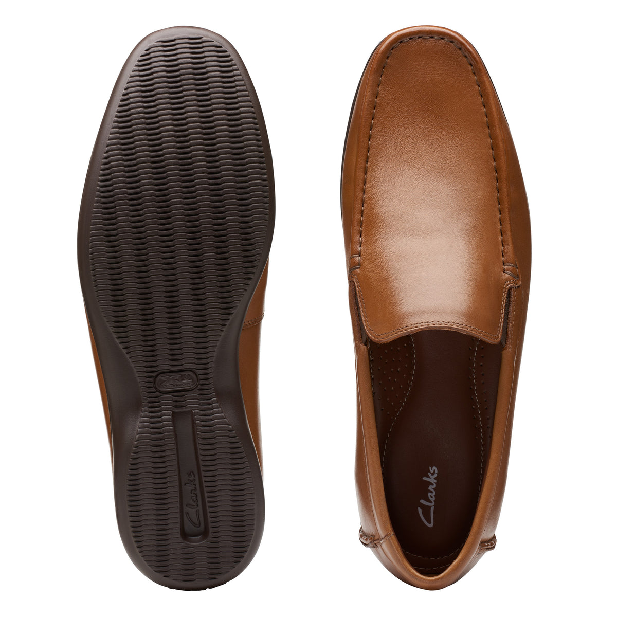 Clarks Men Tan Finer Sun Shoes