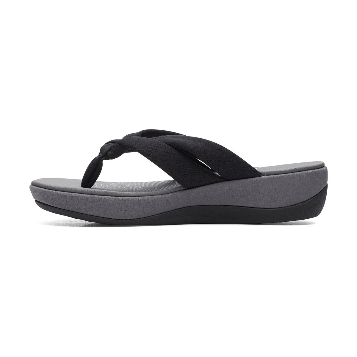 Clarks Women Black-Grey Arla Kaylie 2 Sandals