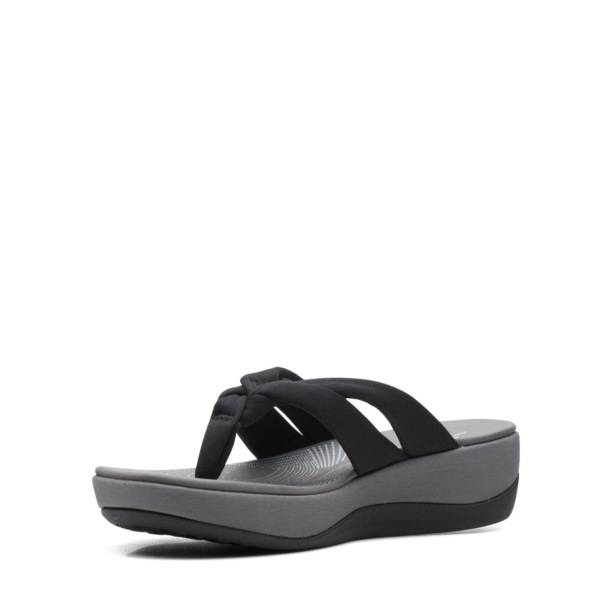 Clarks Women Black-Grey Arla Kaylie 2 Sandals
