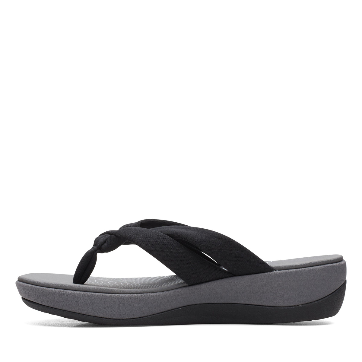 Clarks Women Black-Grey Arla Kaylie 2 Sandals