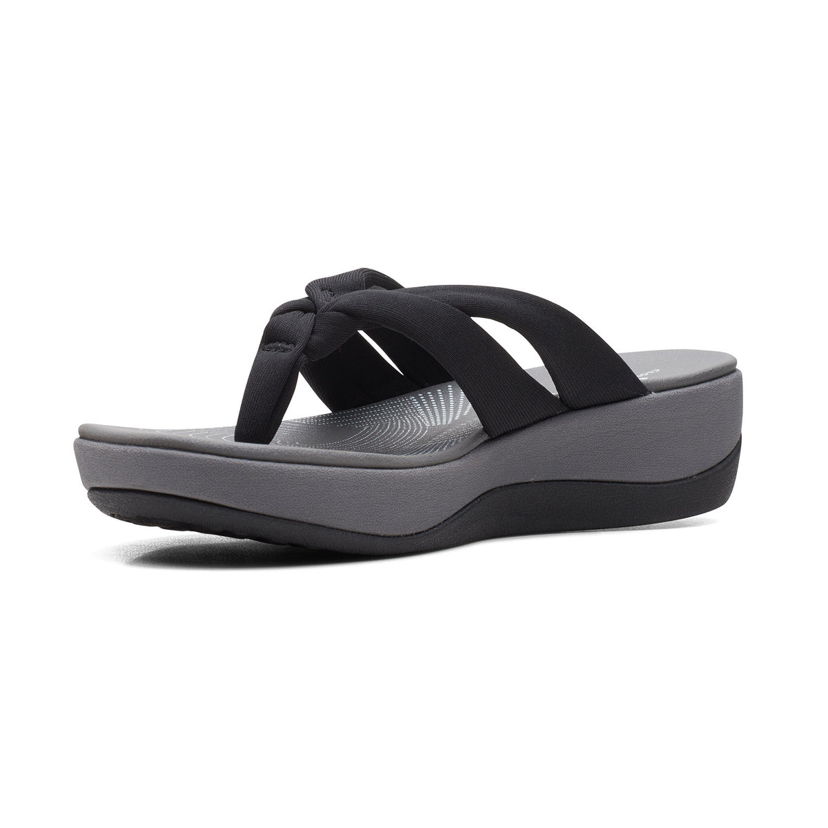 Clarks Women Black-Grey Arla Kaylie 2 Sandals