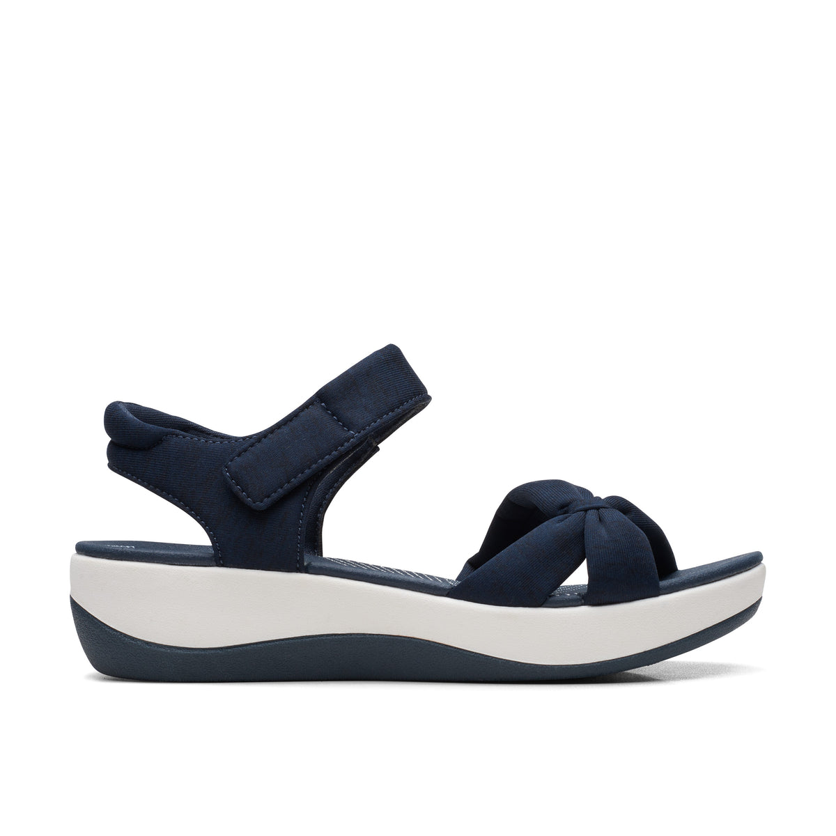 Clarks Women White-Blue Arla Shore Sandals - White / 3
