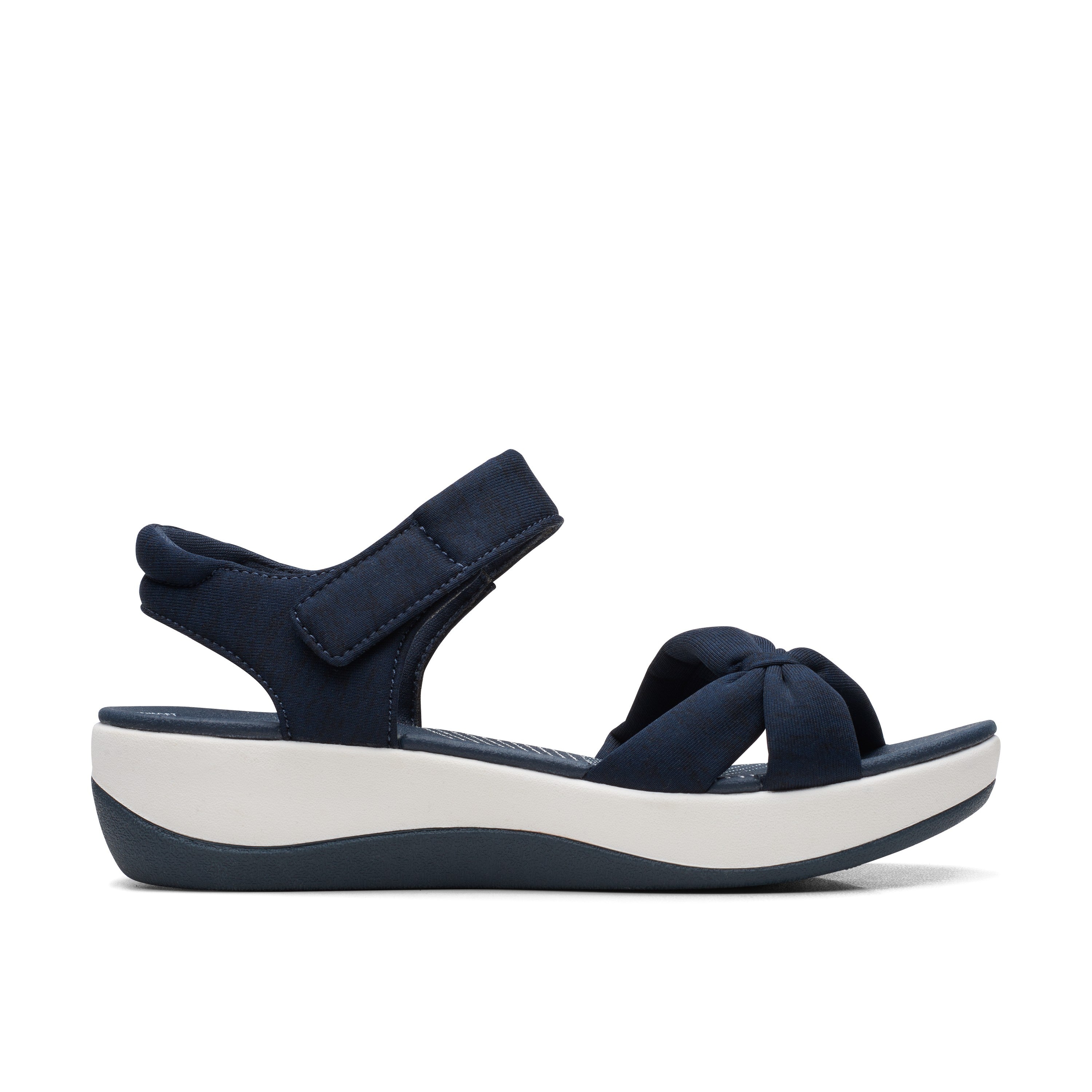 Clarks Women White-Blue Arla Shore Sandals