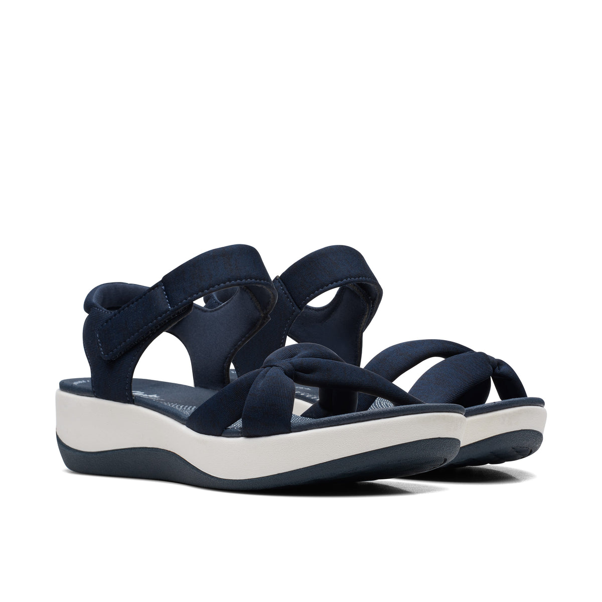 Clarks Women White-Blue Arla Shore Sandals