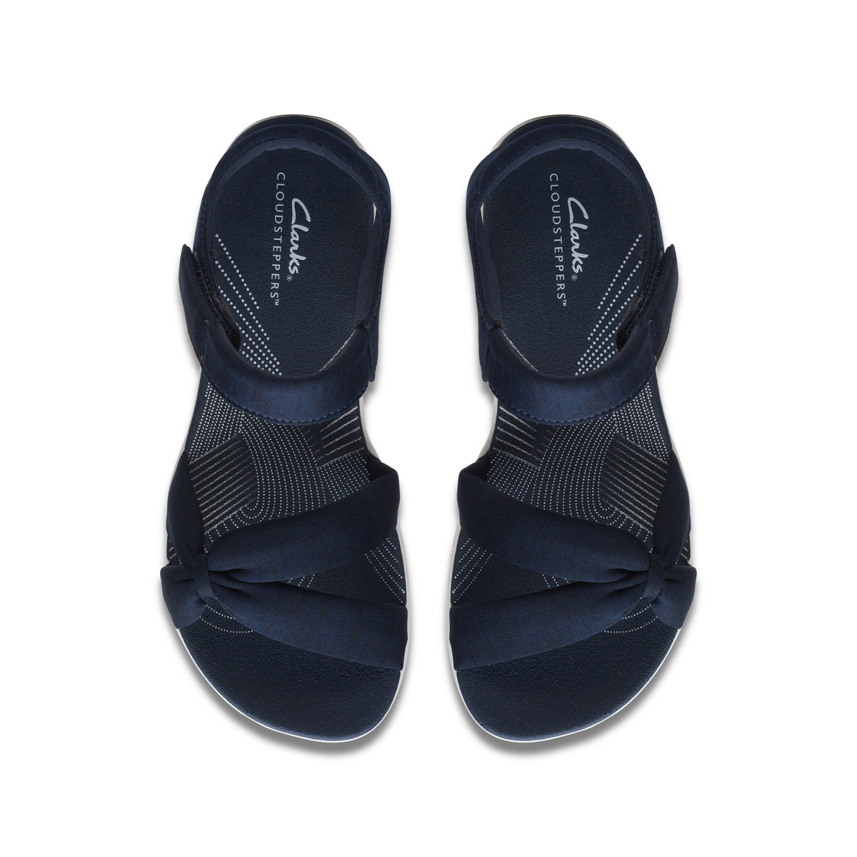 Clarks Women White-Blue Arla Shore Sandals