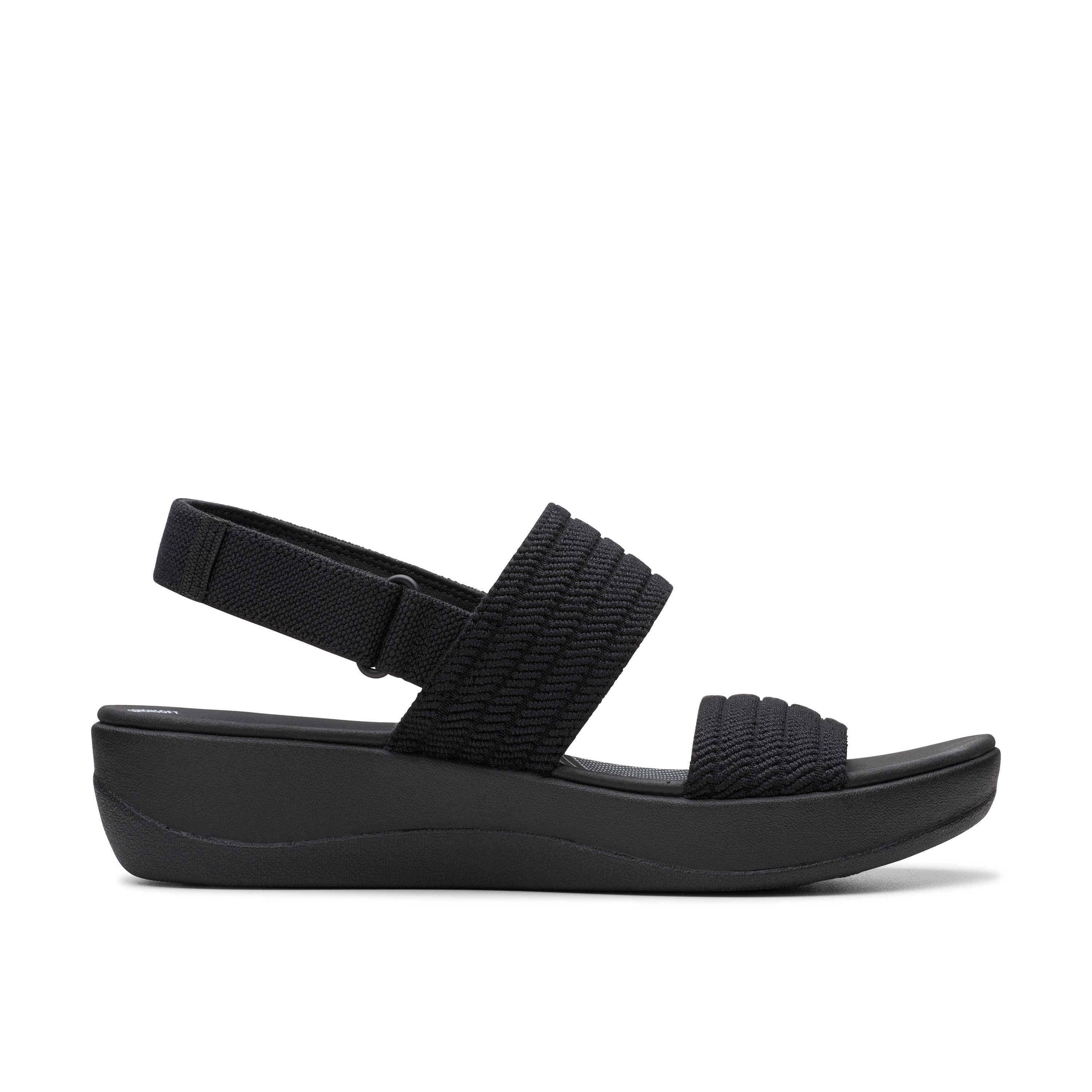 Clarks Women Black Arla Stroll Sandals