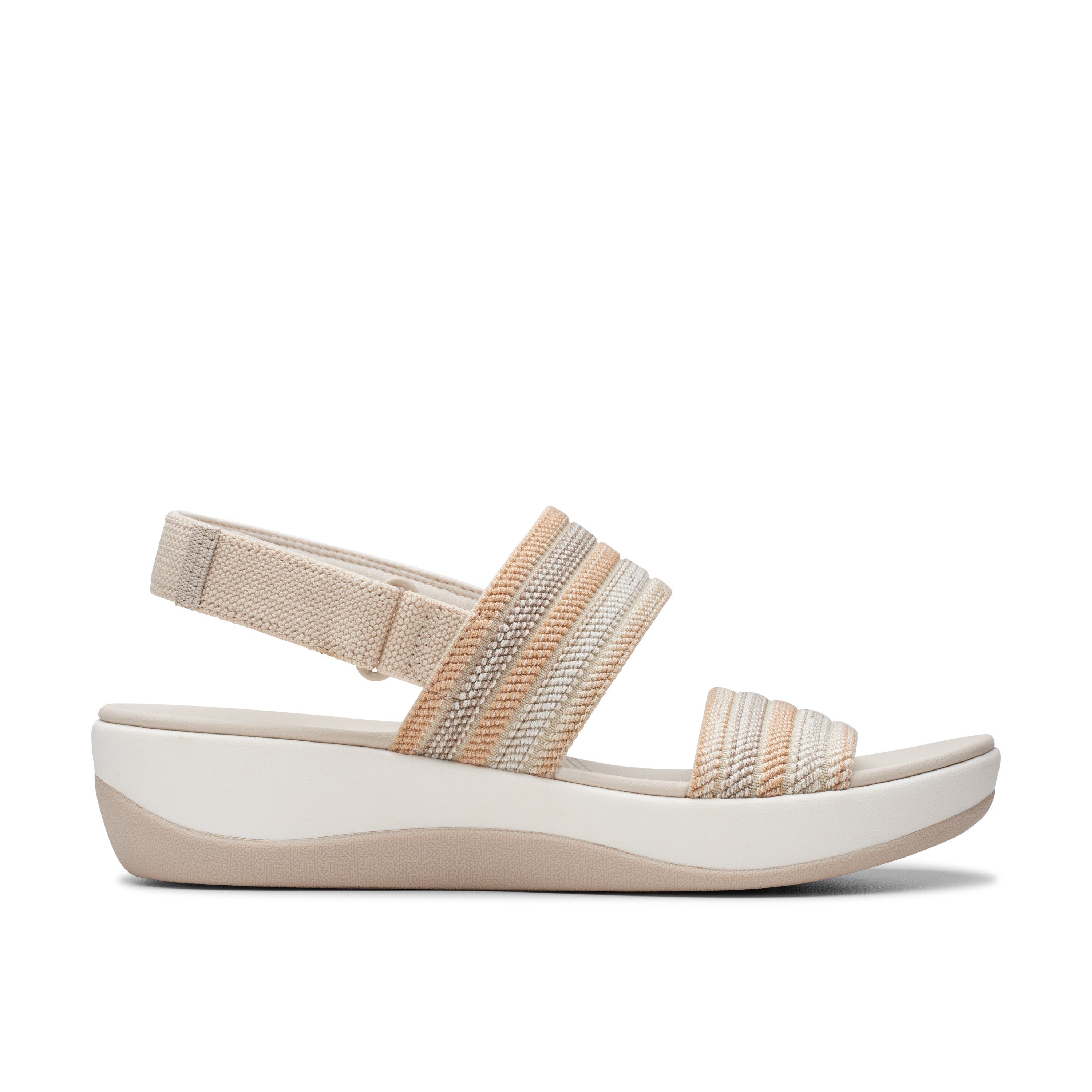 Clarks Women Beigemulti Arla Stroll Sandals
