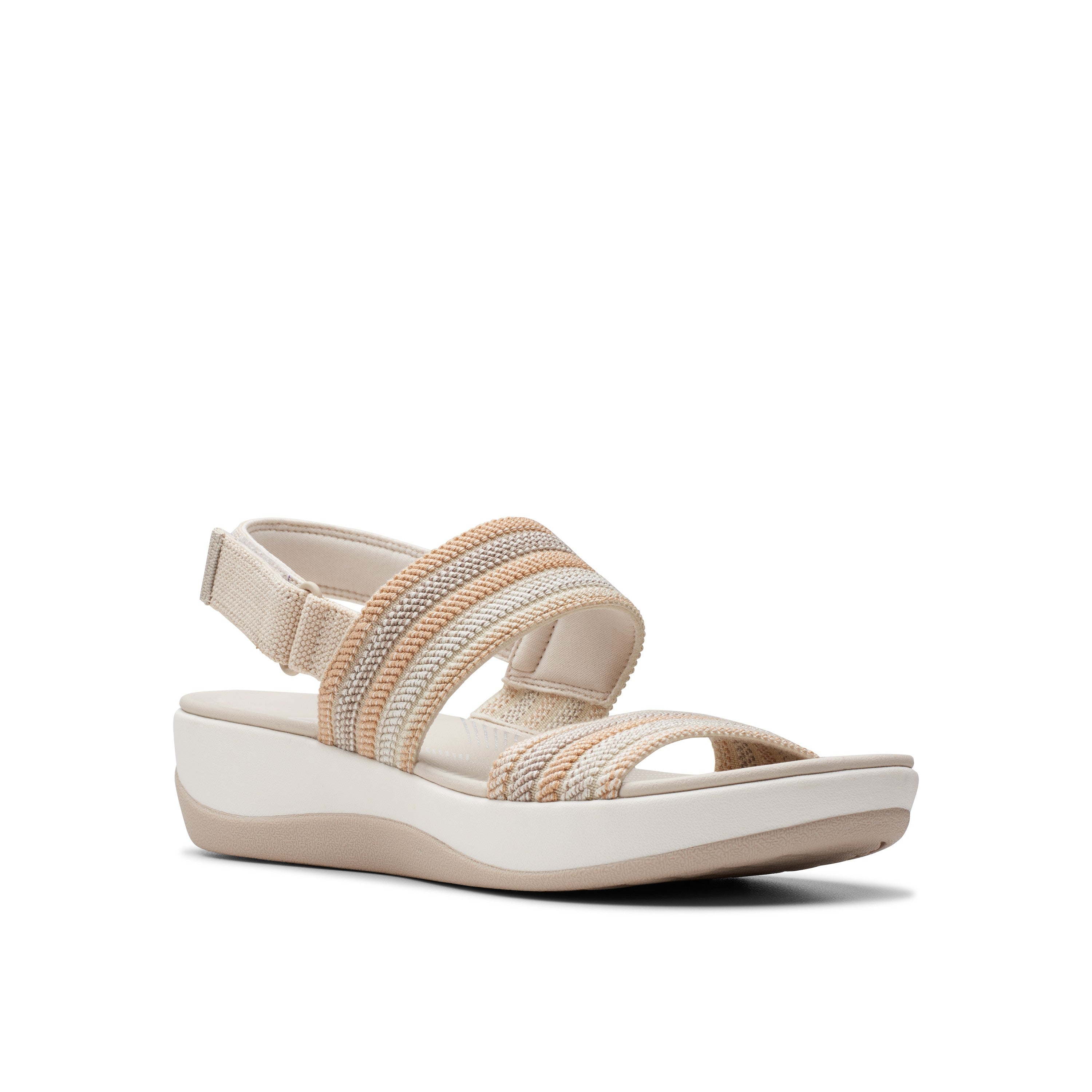 Clarks Women Beigemulti Arla Stroll Sandals