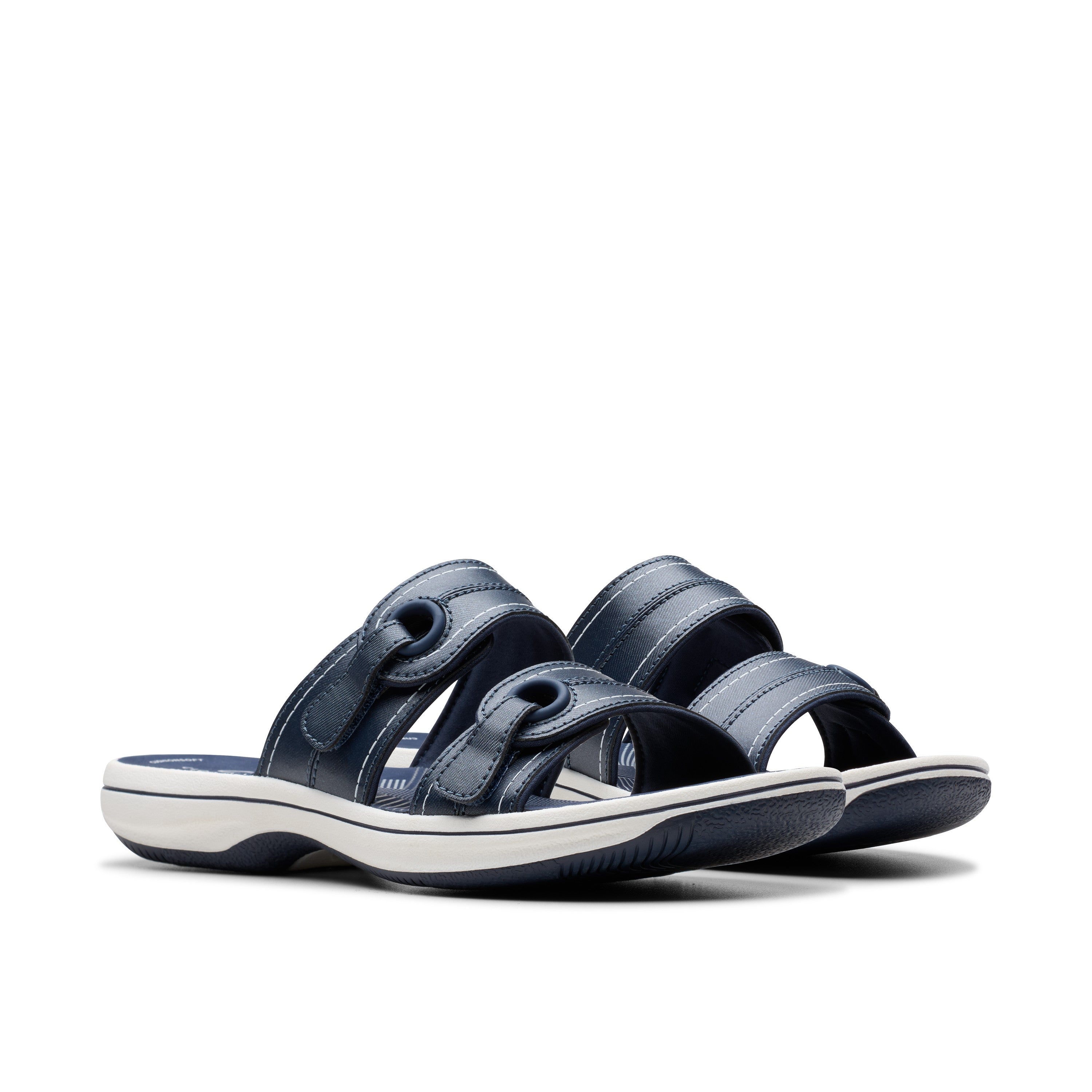 Clarks Women Blue-Navy Brinkley Maye Sandals