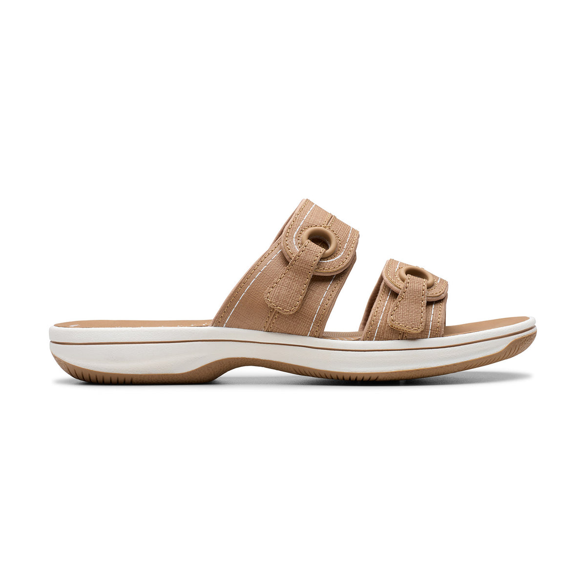 Clarks Women Brinkley Maye Beige Sandals - BEIGE / 3
