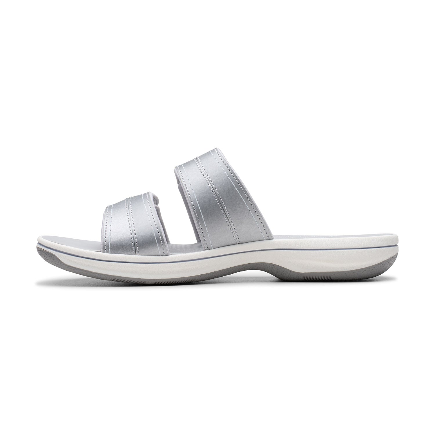 Clarks Women Silver Brinkley Maye Sandals