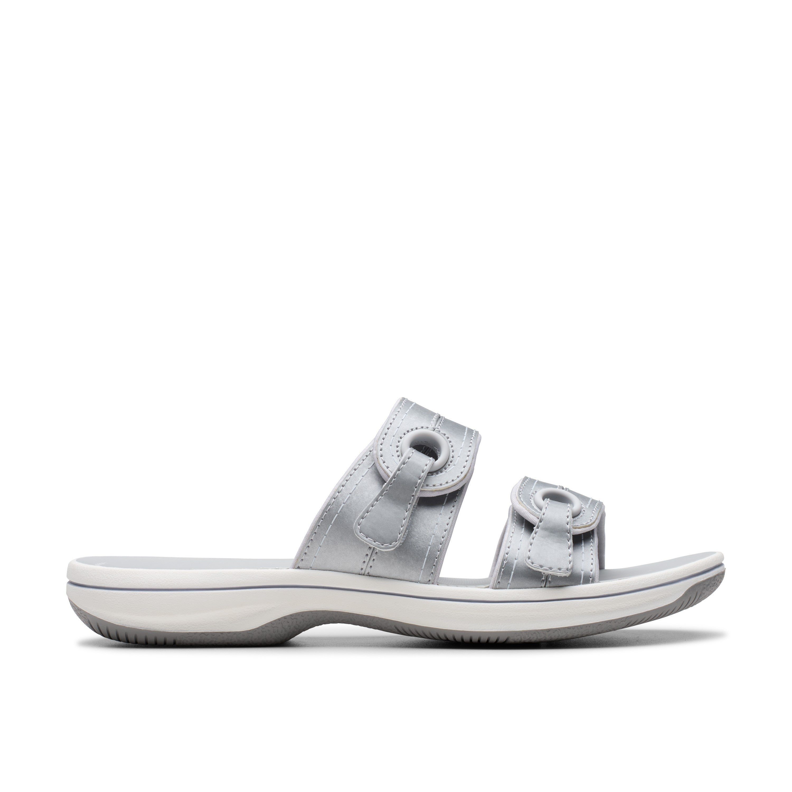 Clarks Women Silver Brinkley Maye Sandals