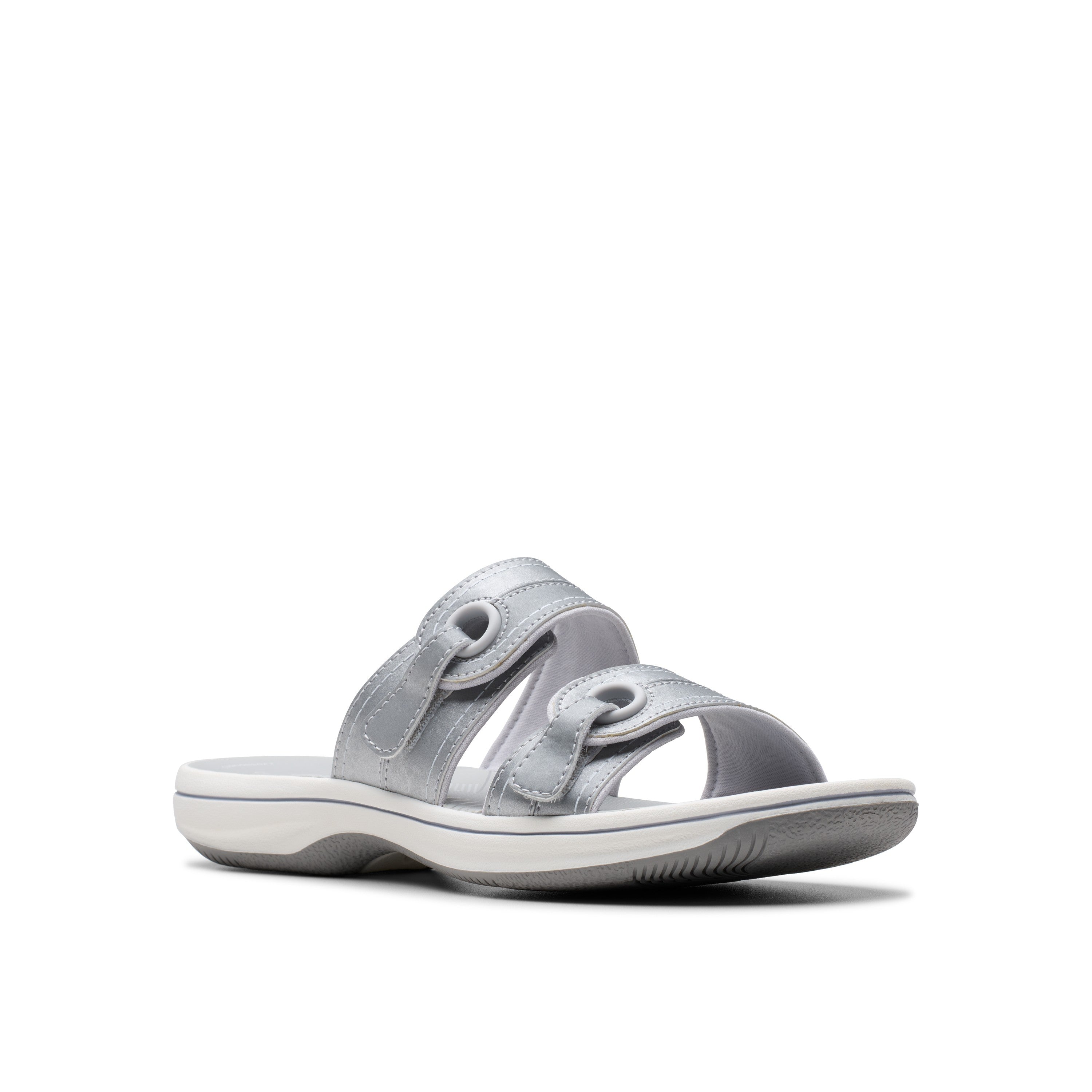 Clarks Women Silver Brinkley Maye Sandals