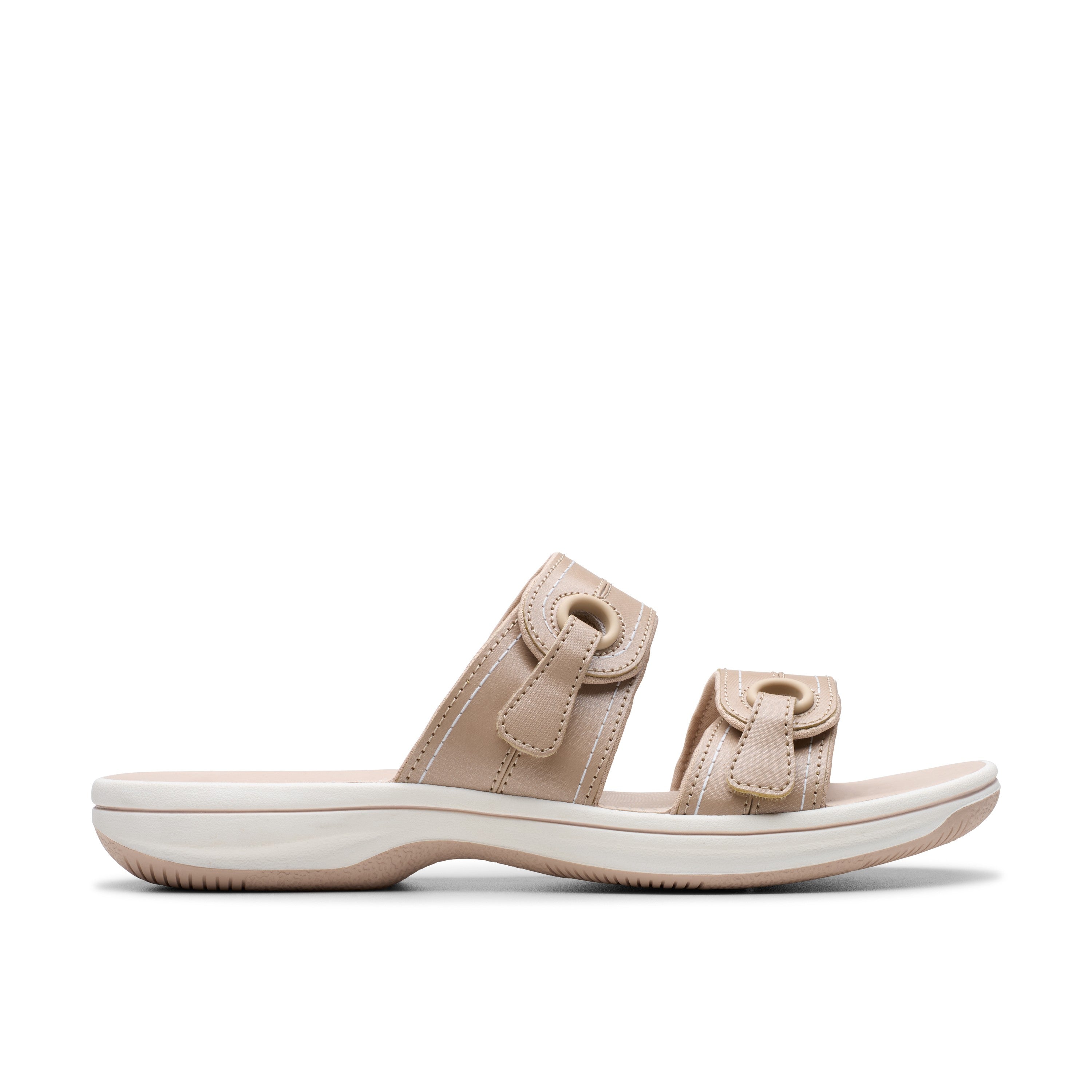 Clarks Women White-Pink Brinkley Maye Sandals