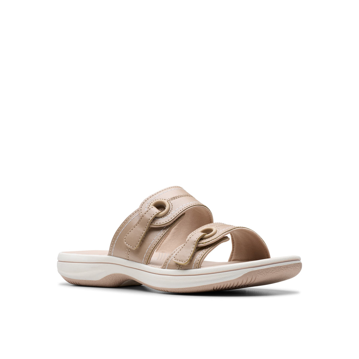 Clarks Women White-Pink Brinkley Maye Sandals