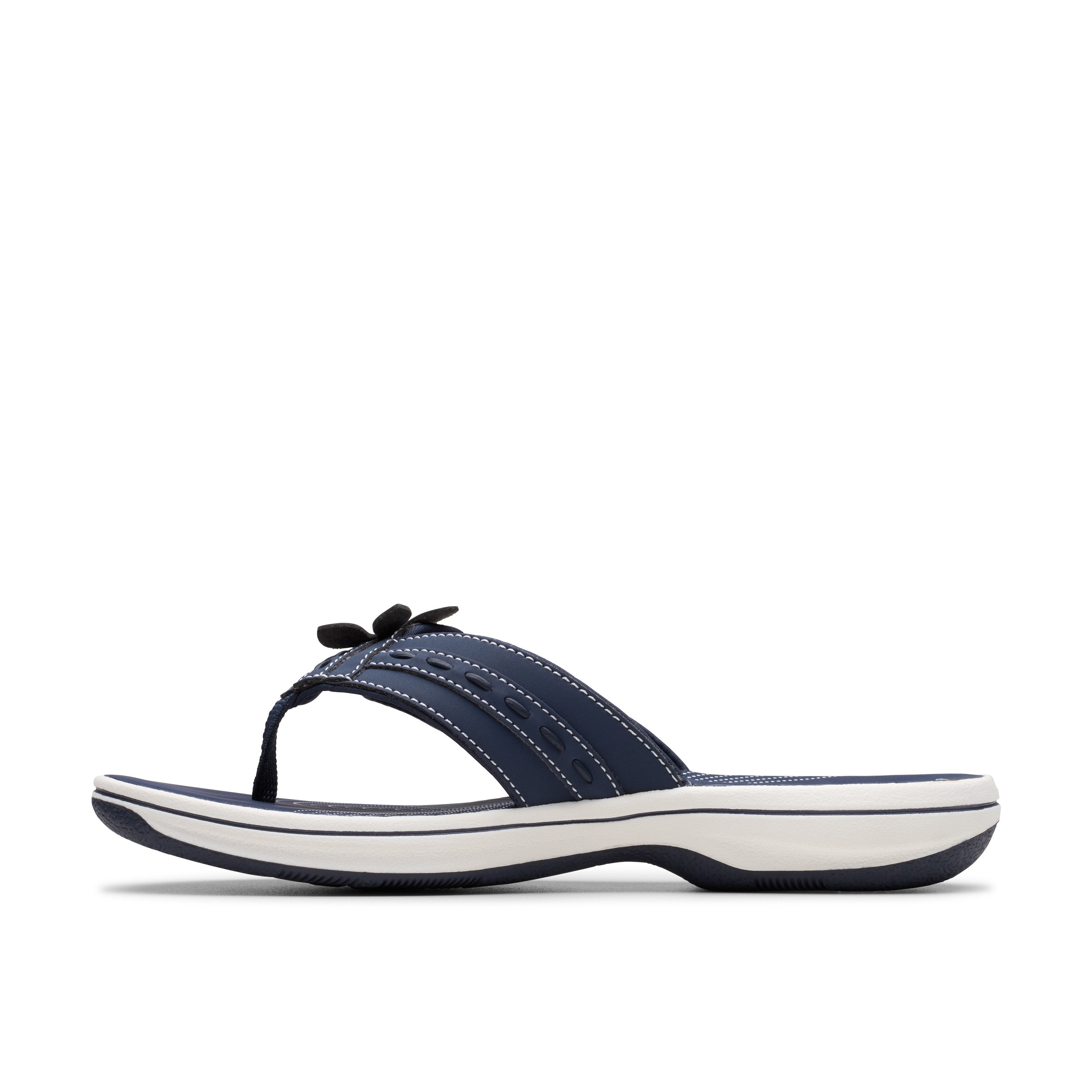 Clarks Women Blue-Navy Brinkley Opal Sandals