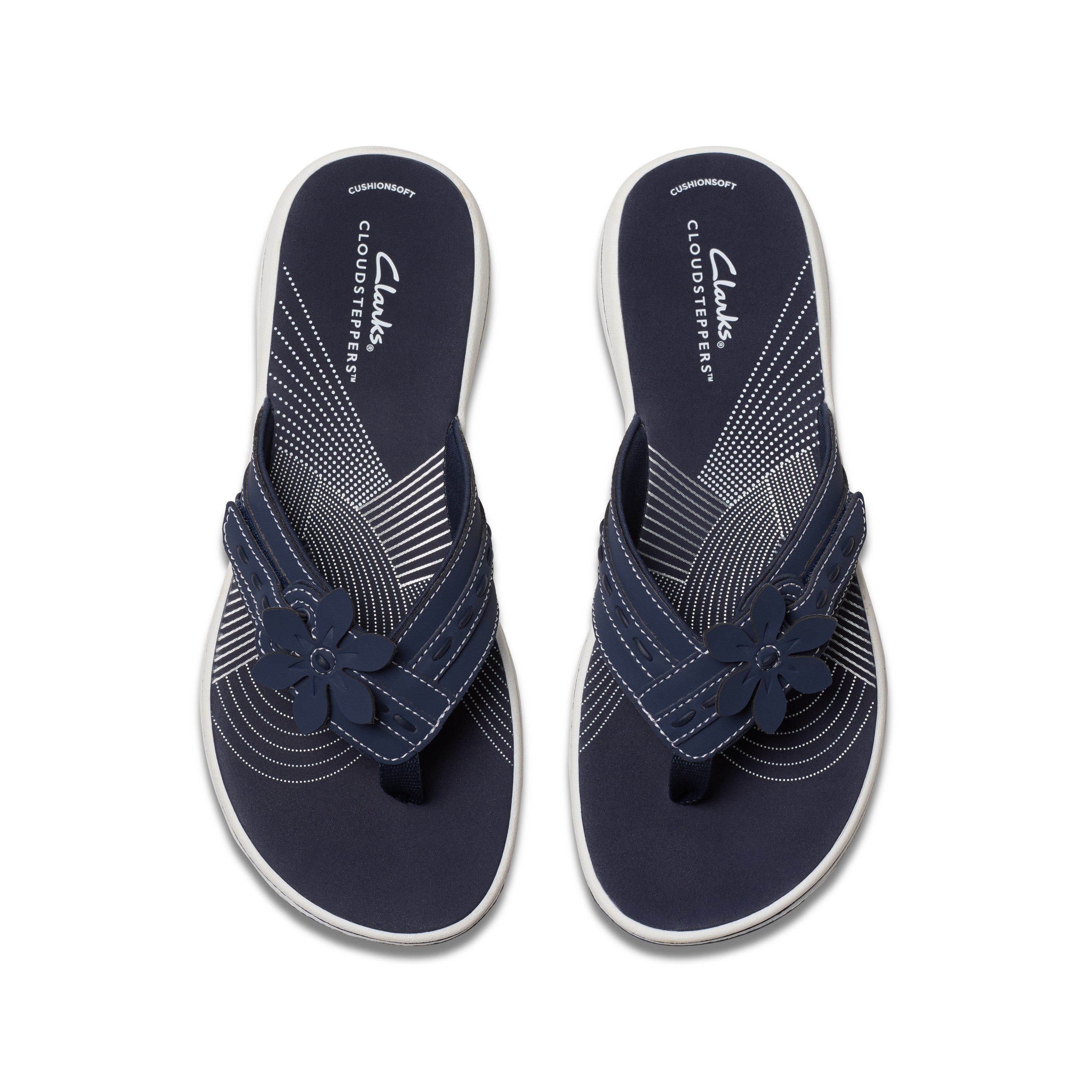 Clarks Women Blue-Navy Brinkley Opal Sandals