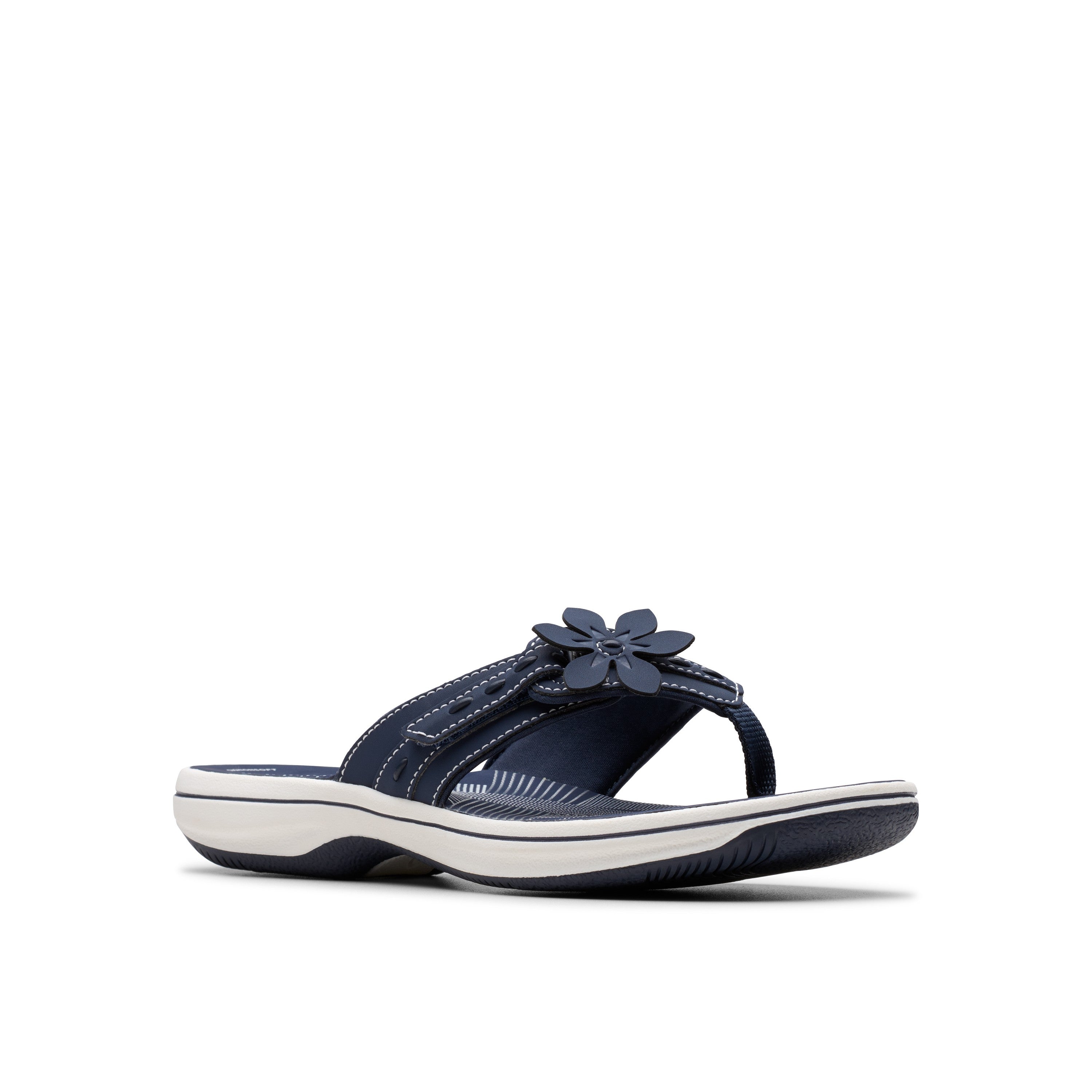 Clarks Women Blue-Navy Brinkley Opal Sandals