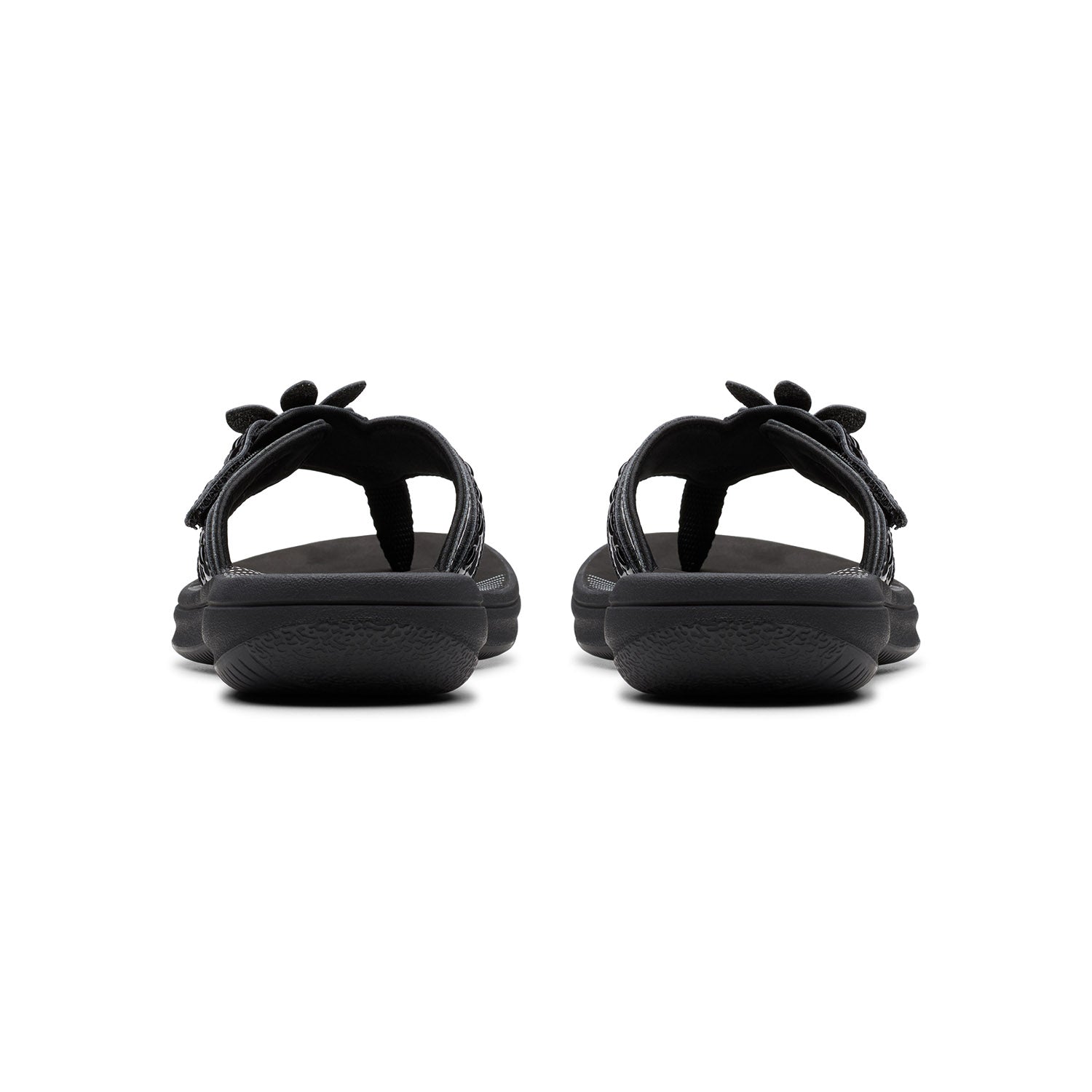 Clarks Women Brinkley Opal Black Pat Sandals