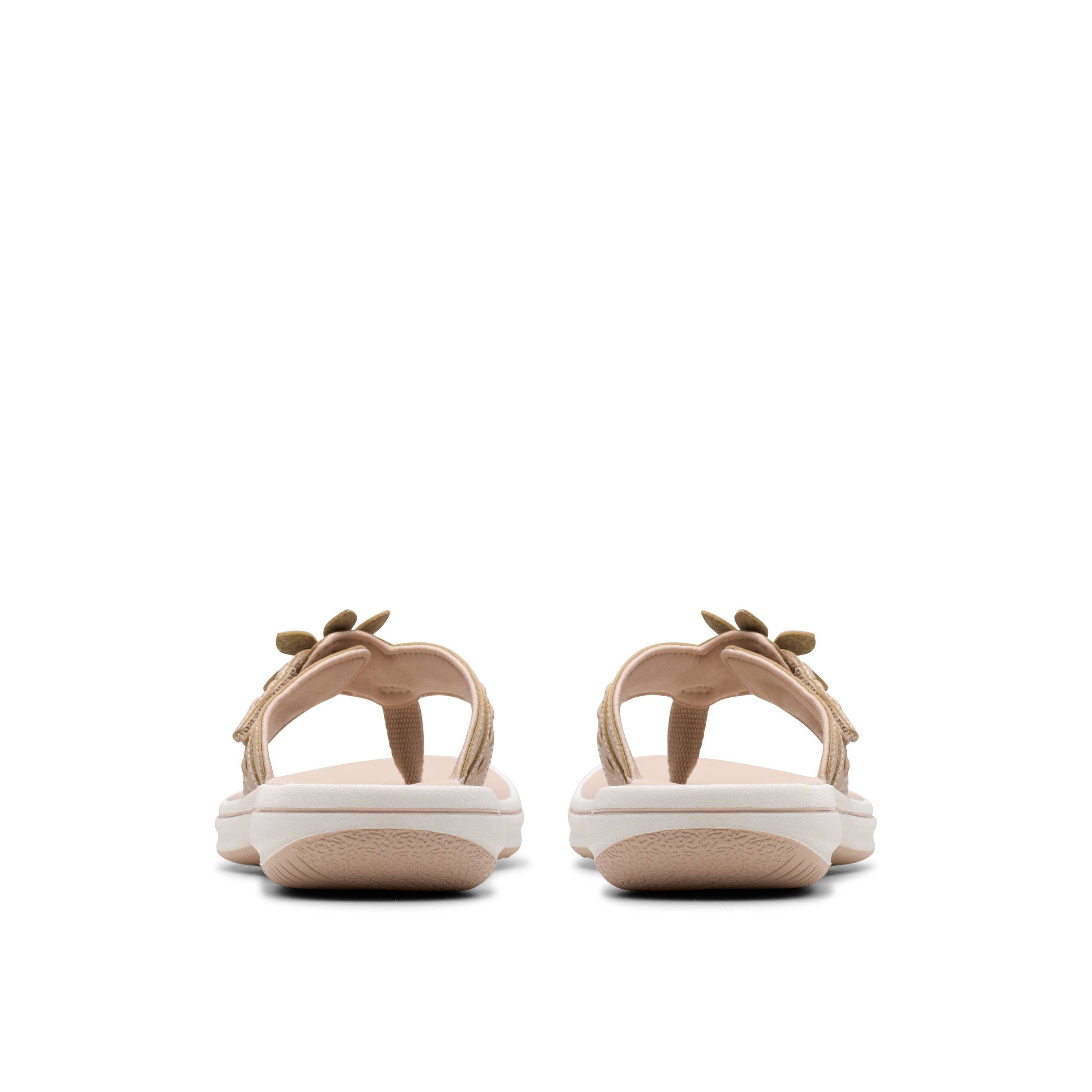 Clarks Women Beigesuede Brinkley Opal Sandals
