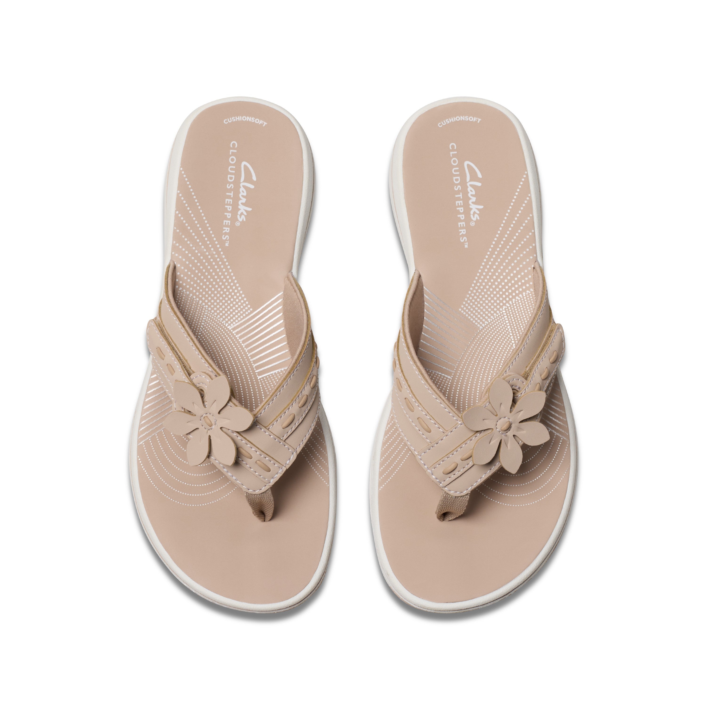Clarks Women Beigesuede Brinkley Opal Sandals
