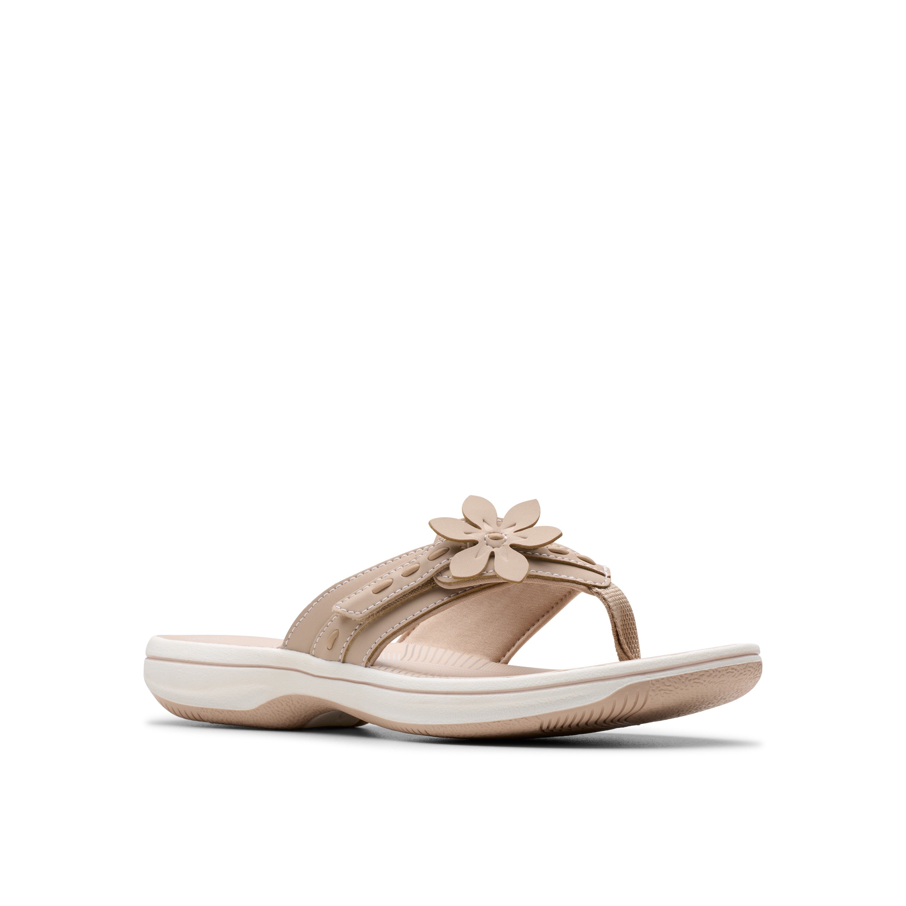 Clarks Women Beigesuede Brinkley Opal Sandals