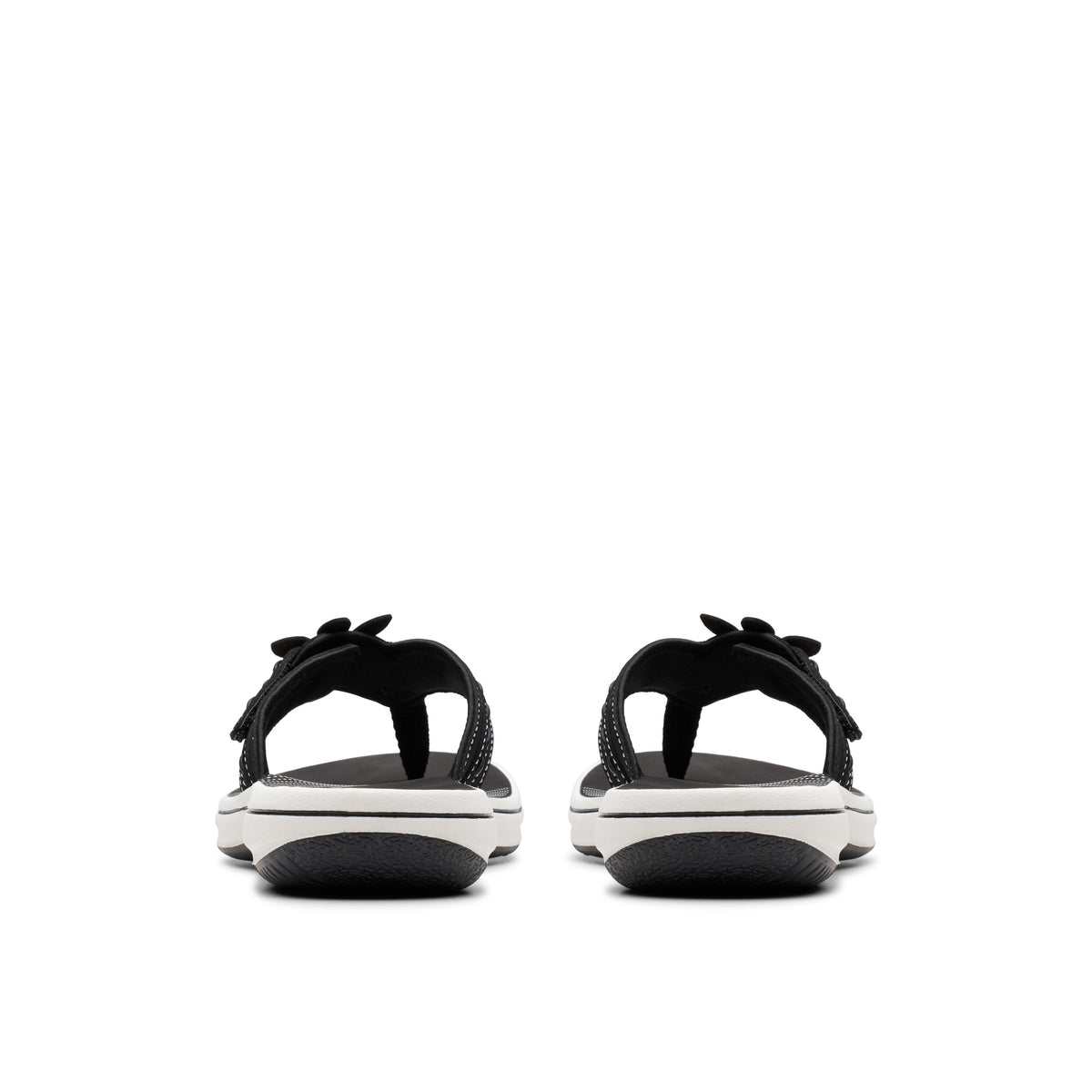 Clarks Women White-Blk Brinkley Opal Sandals