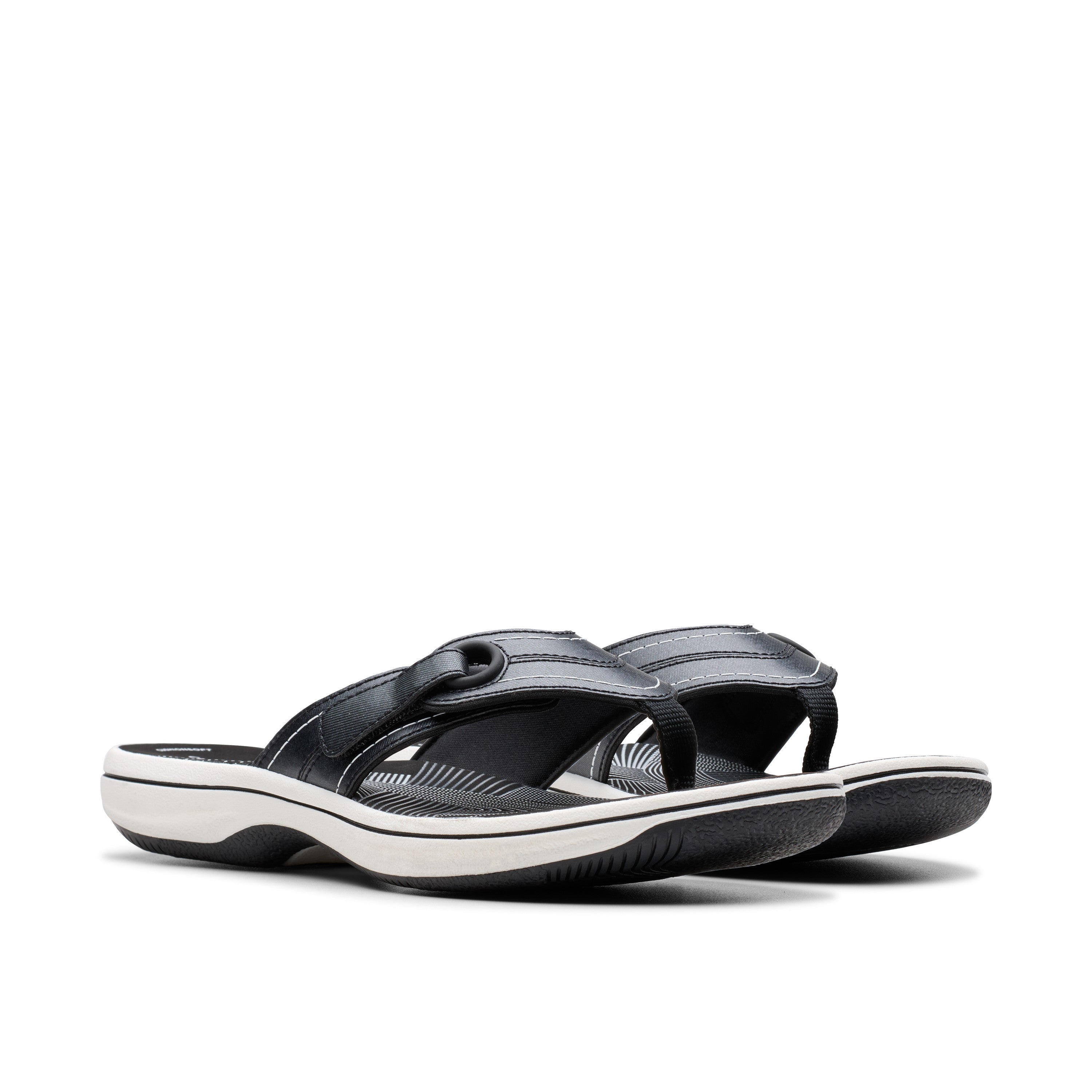 Clarks Women Black Brinkley Reyna Sandals