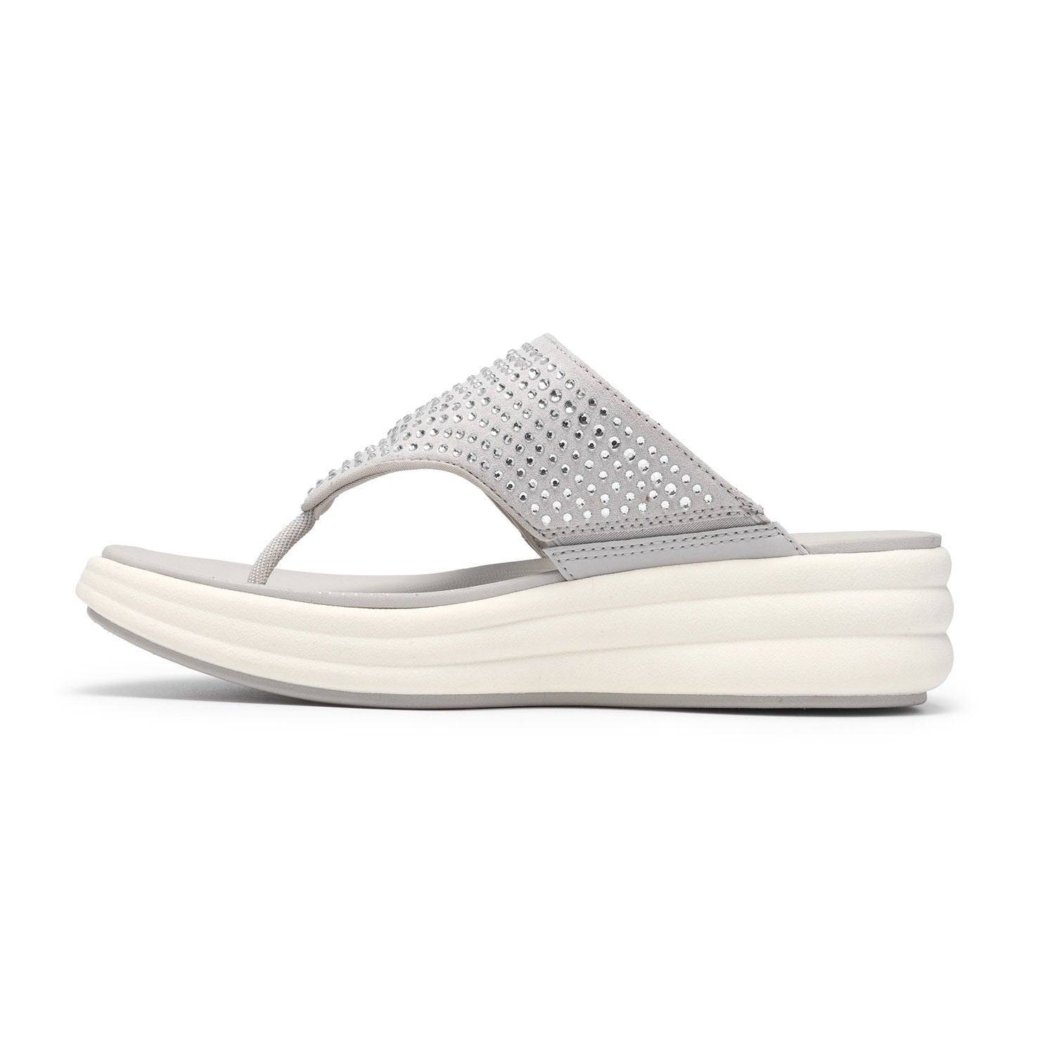 Clarks Women Drift Jaunt Silver Sandals