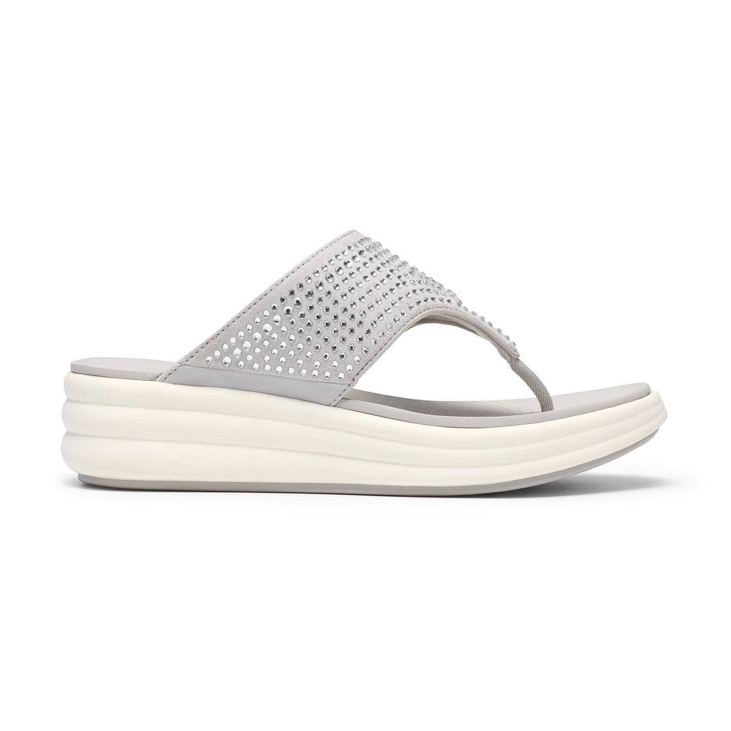 Clarks Women Drift Jaunt Silver Sandals