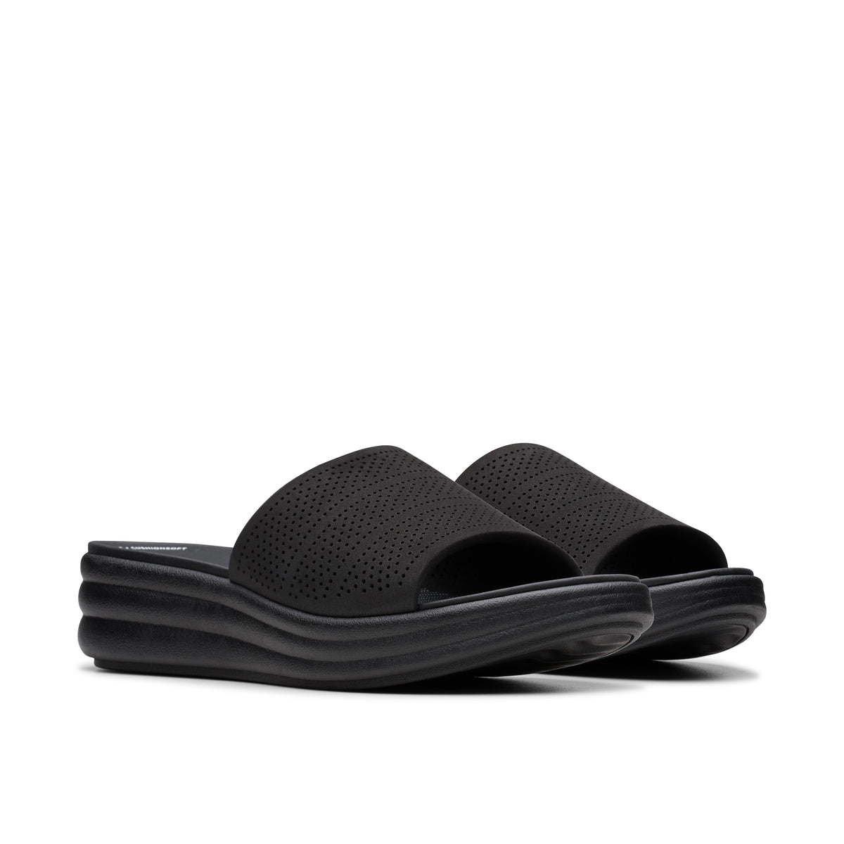 Clarks Women Black Drift Twist Sandals