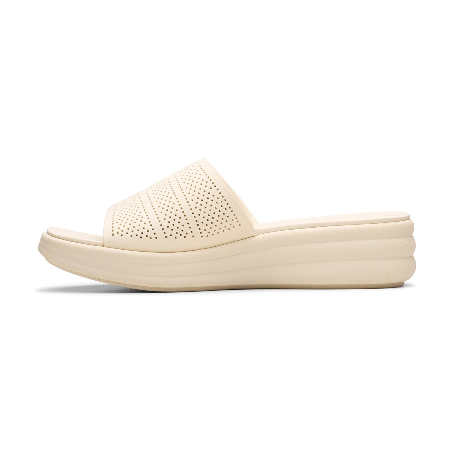 Clarks Women Off-White Drift Twist Sandals