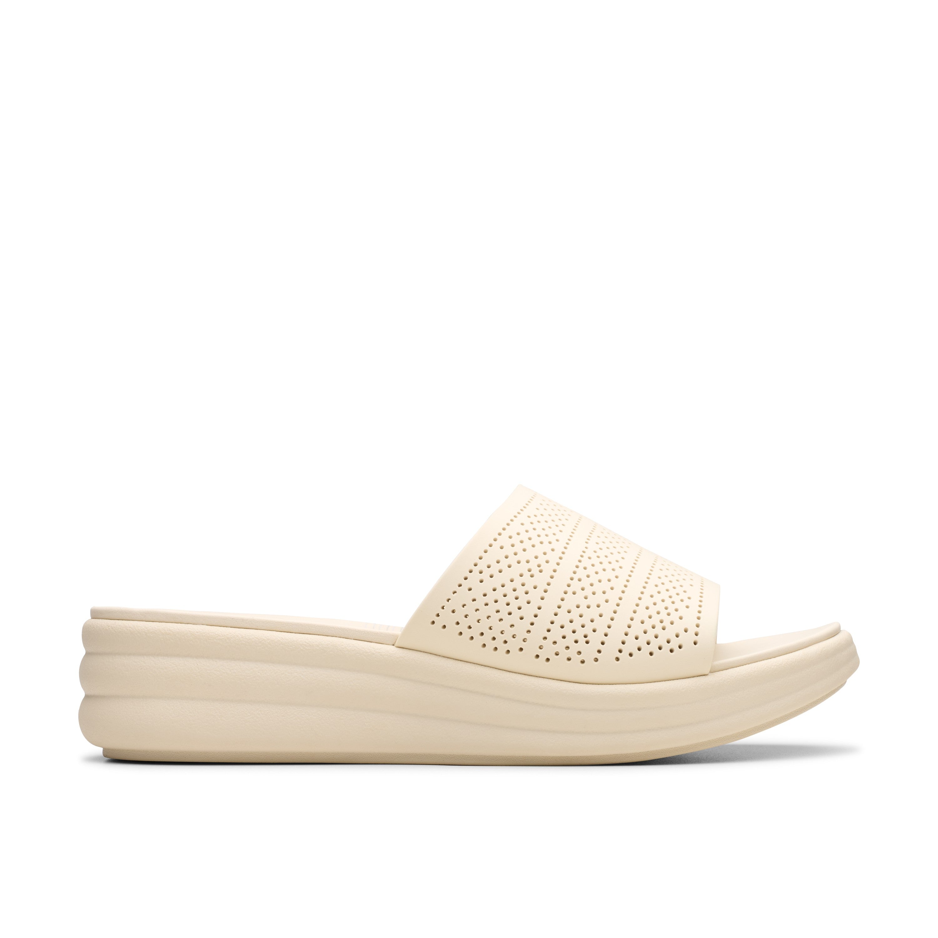 Clarks Women Off-White Drift Twist Sandals