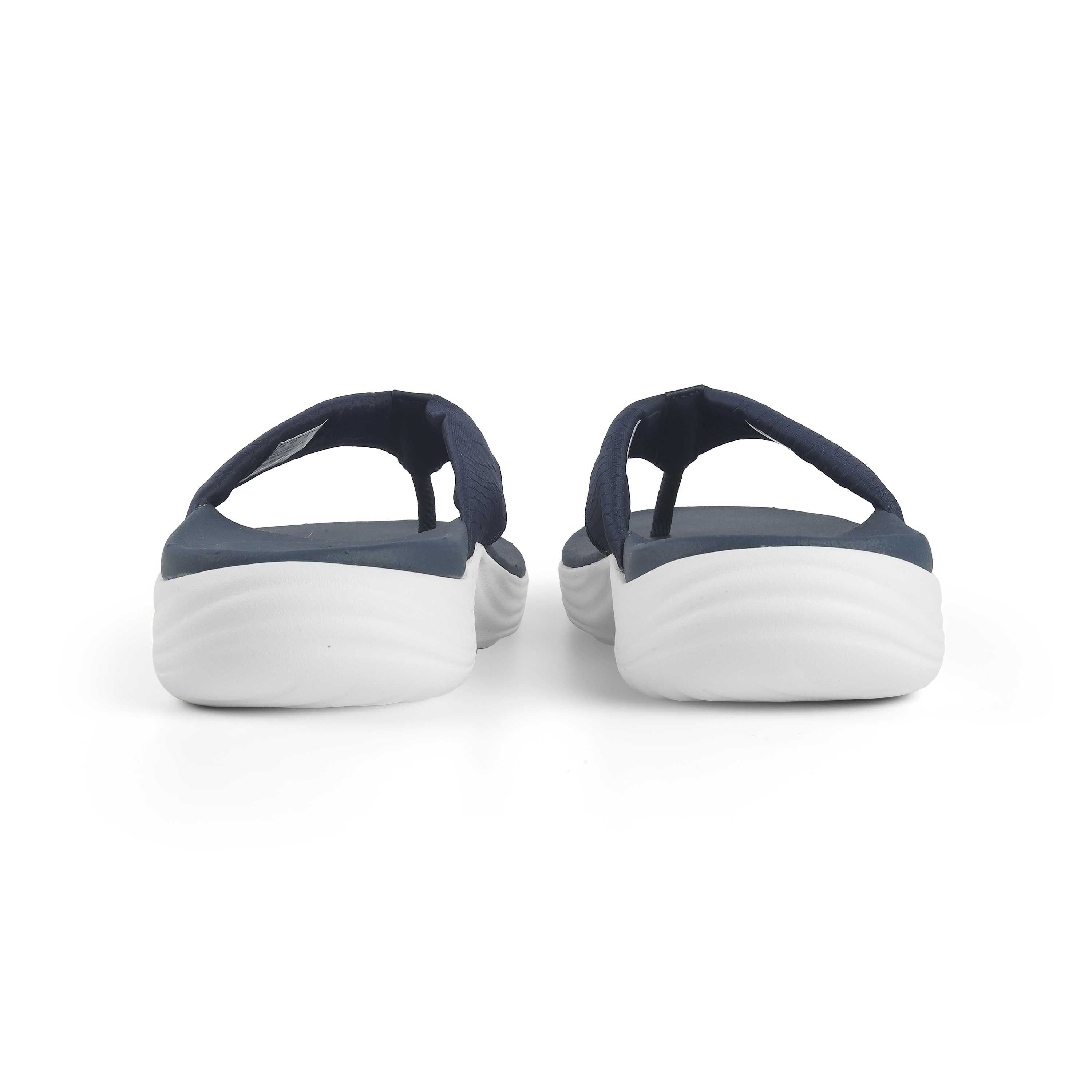 Clarks Women Lola Point Navy Flip Flop