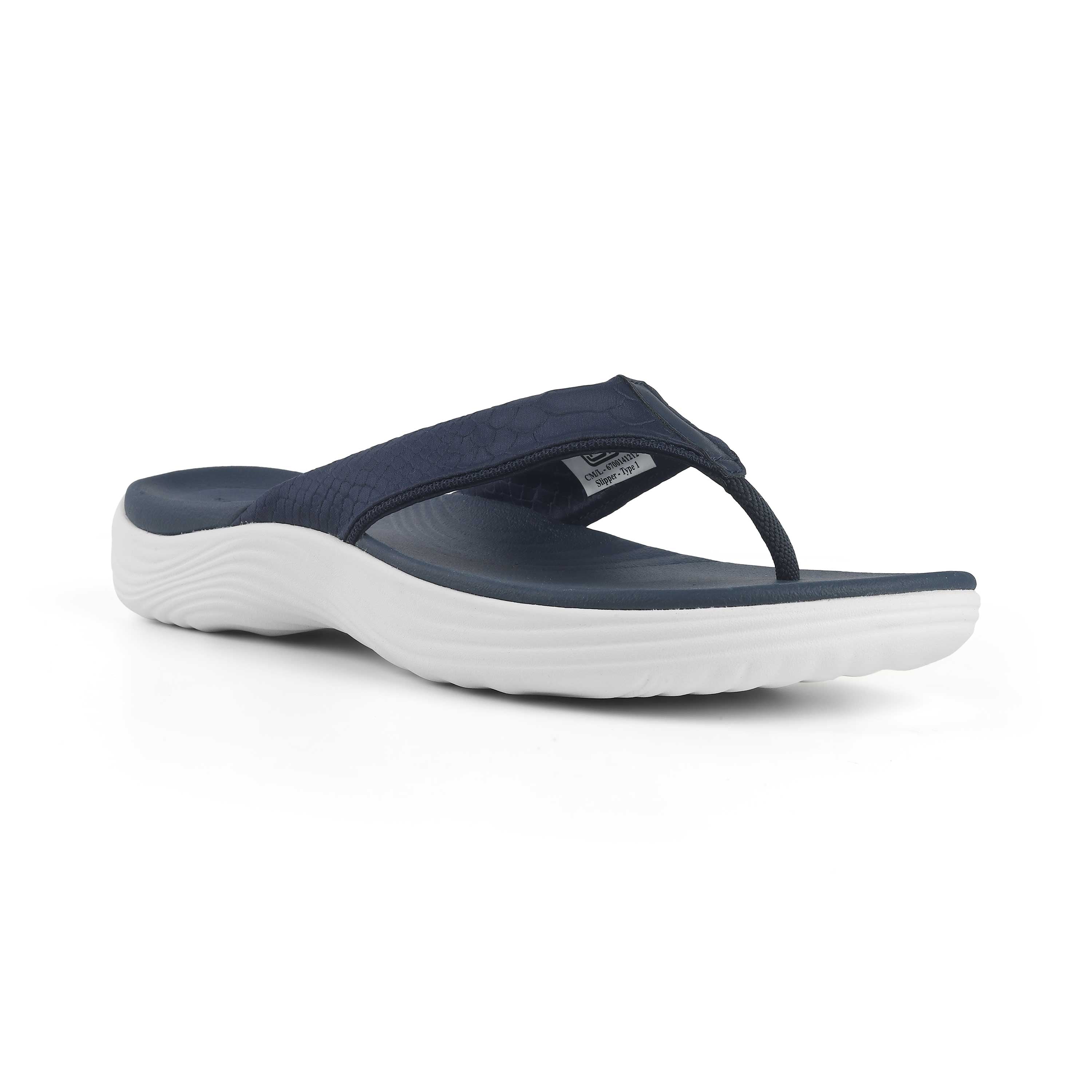 Clarks Women Lola Point Navy Flip Flop