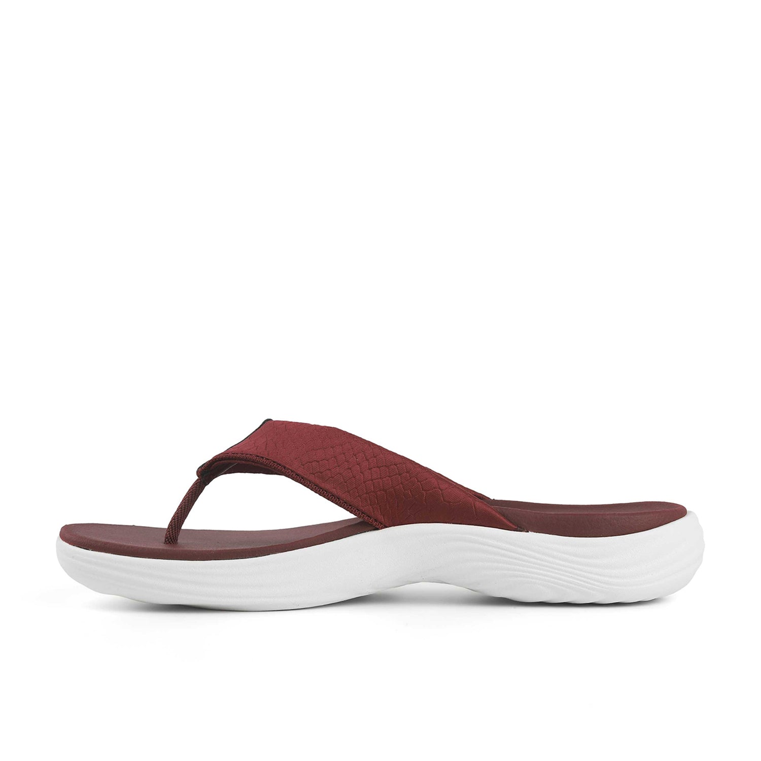 Clarks Women Lola Point Maroon Flip Flop