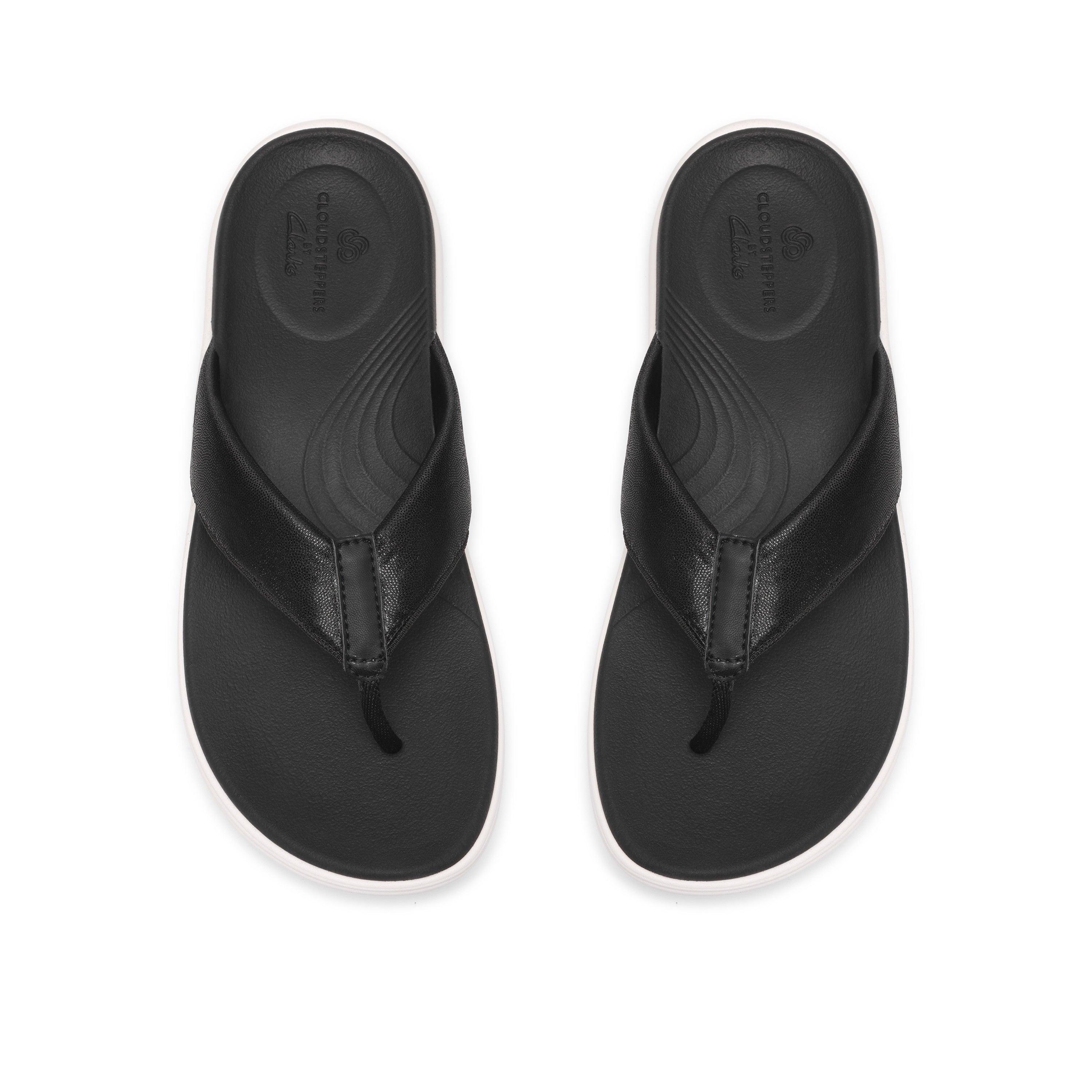 Clarks Women Black Mult Lola Point Sandals