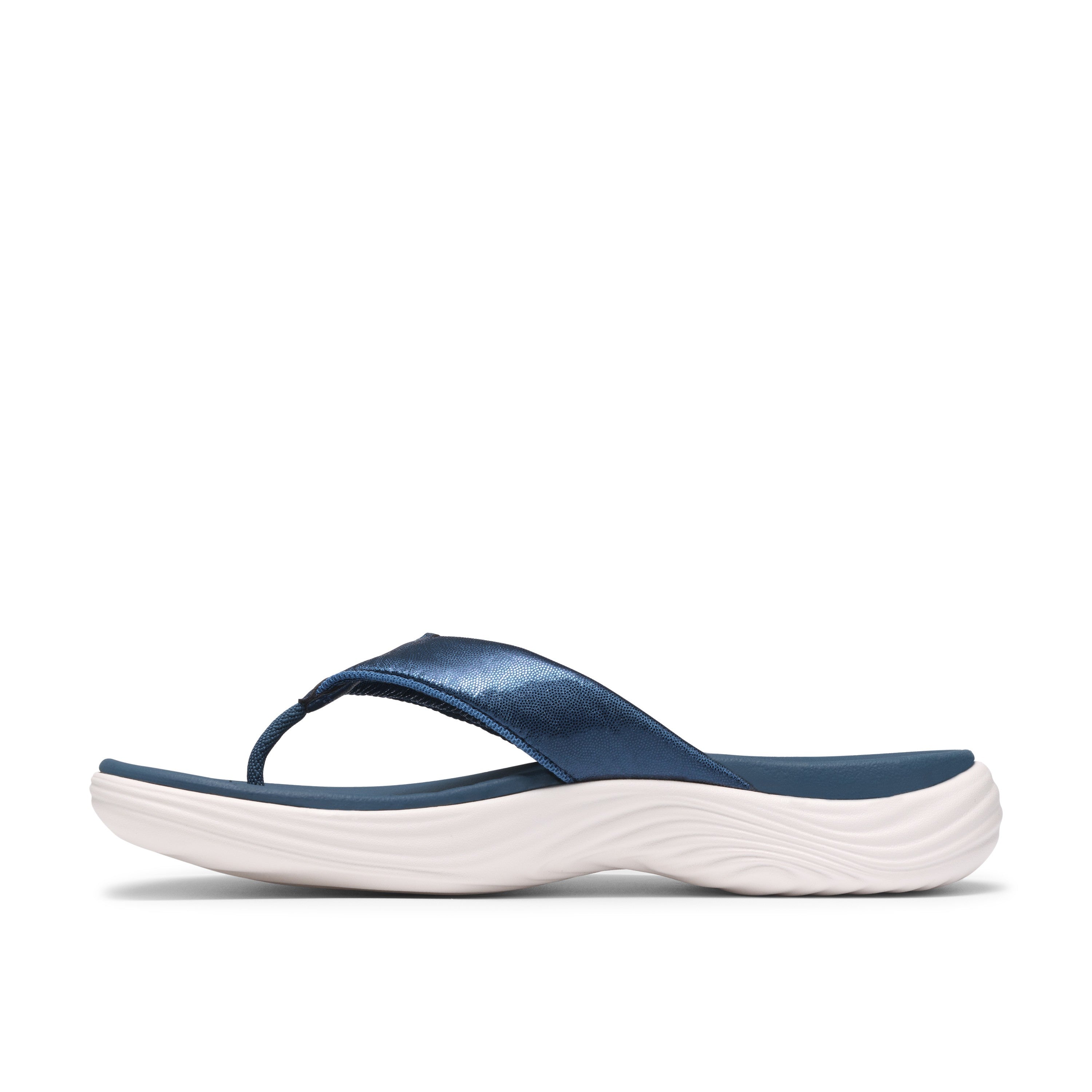 Clarks Women Blue Multi Lola Point Sandals