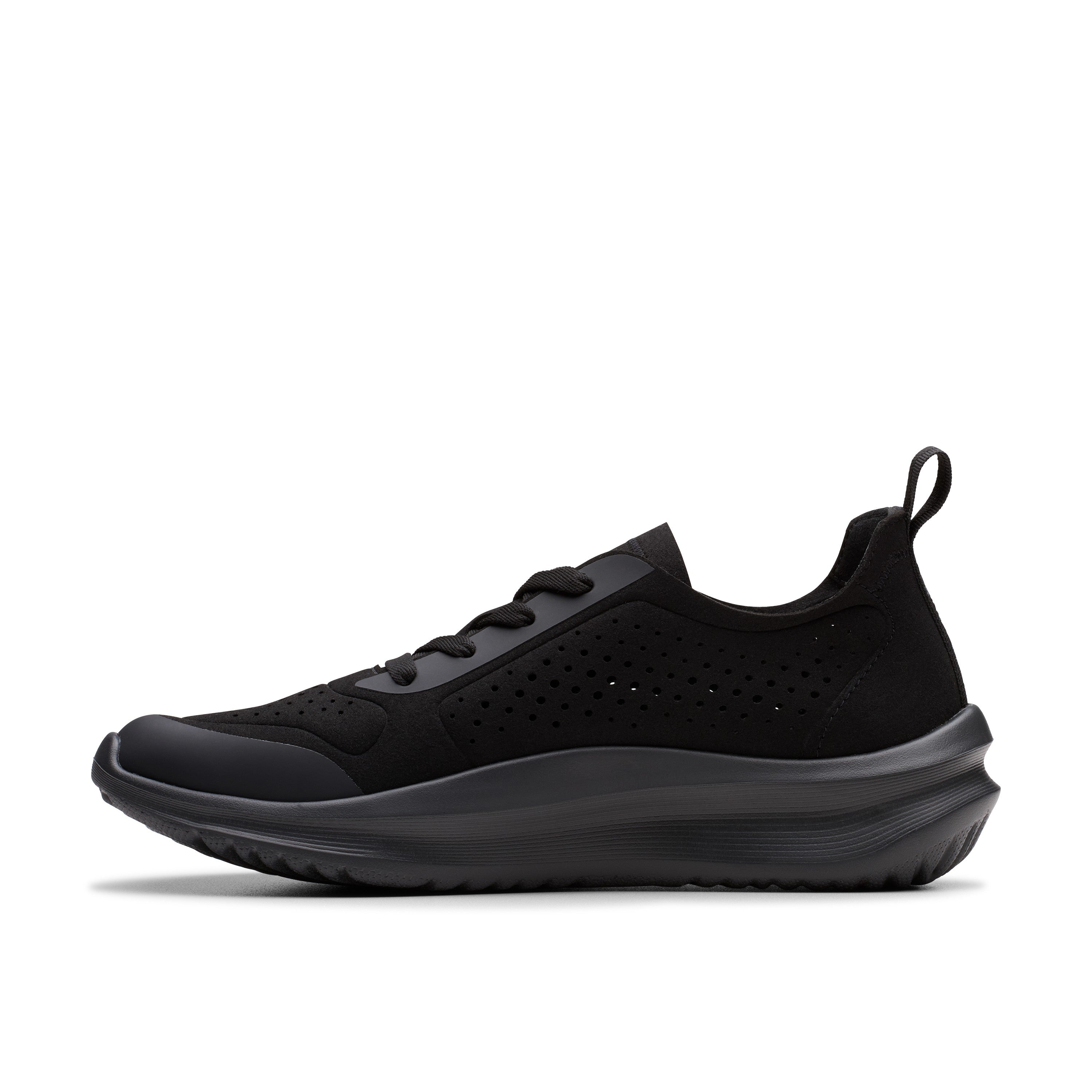 Clarks Women Black Solevana Tie Shoes