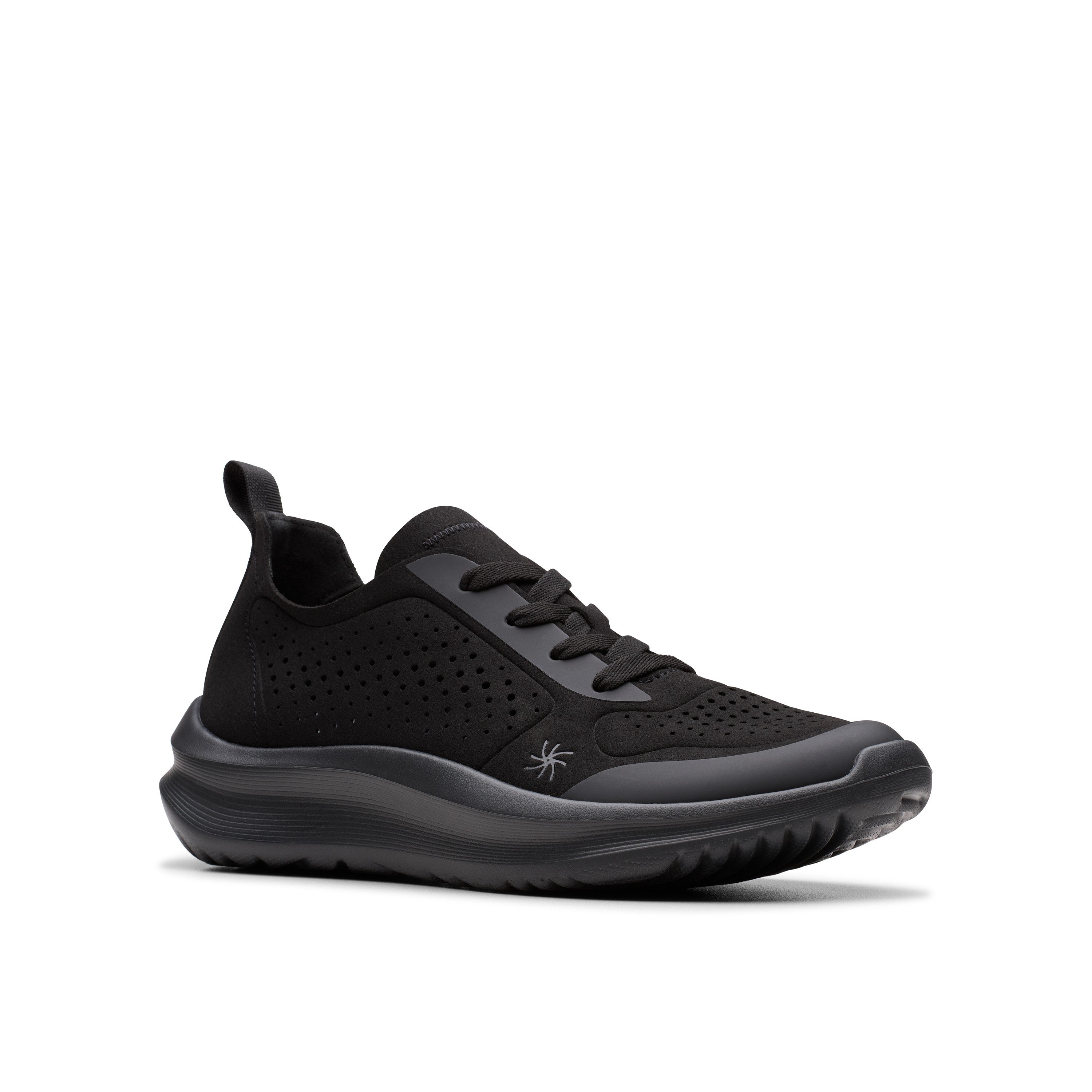 Clarks Women Black Solevana Tie Shoes